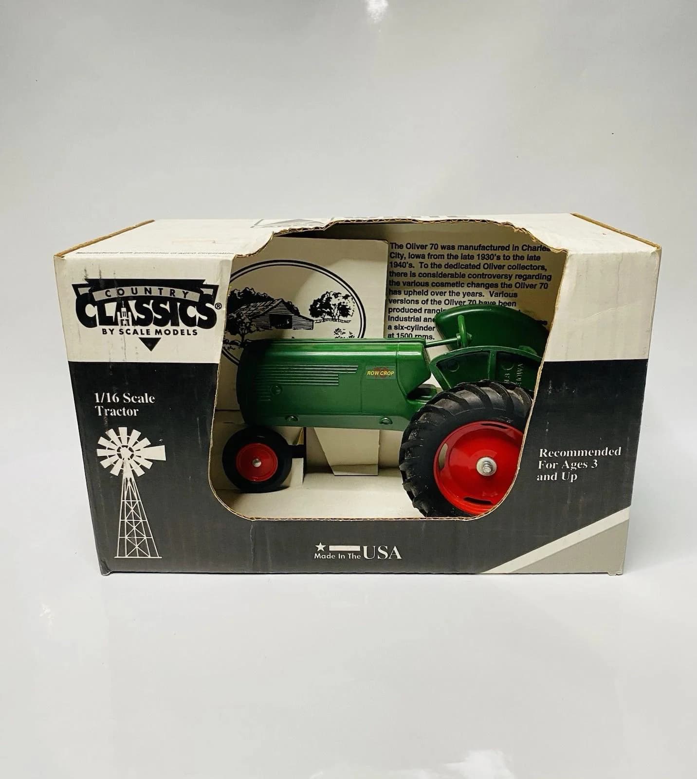 Oliver Row Crop 70 Steerable Tractor Country Classics by Scale Models 1/16