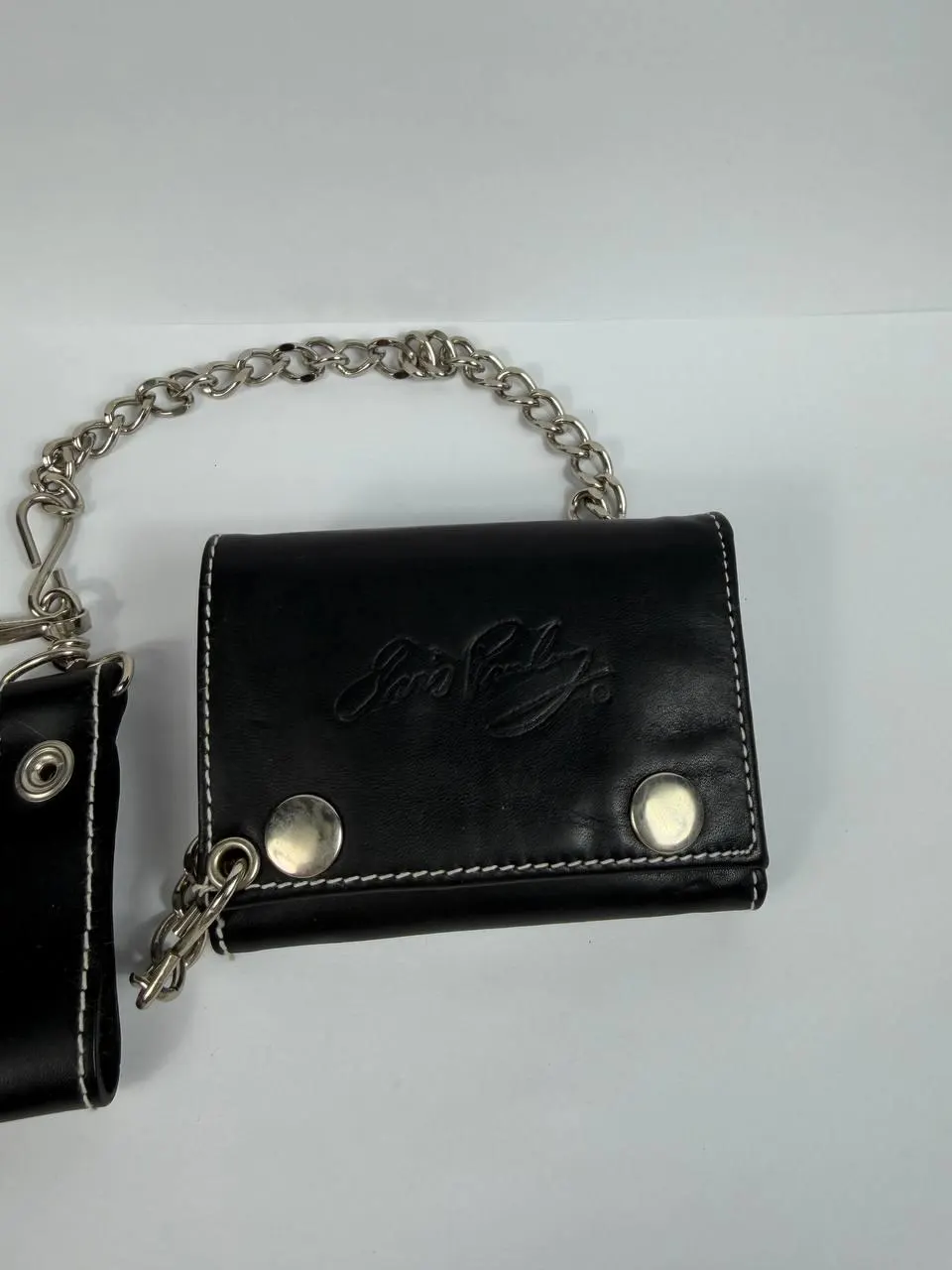 Elvis Presley Black Wallet Genuine Leather Pocket Watch Wertheimer Collection - image 4