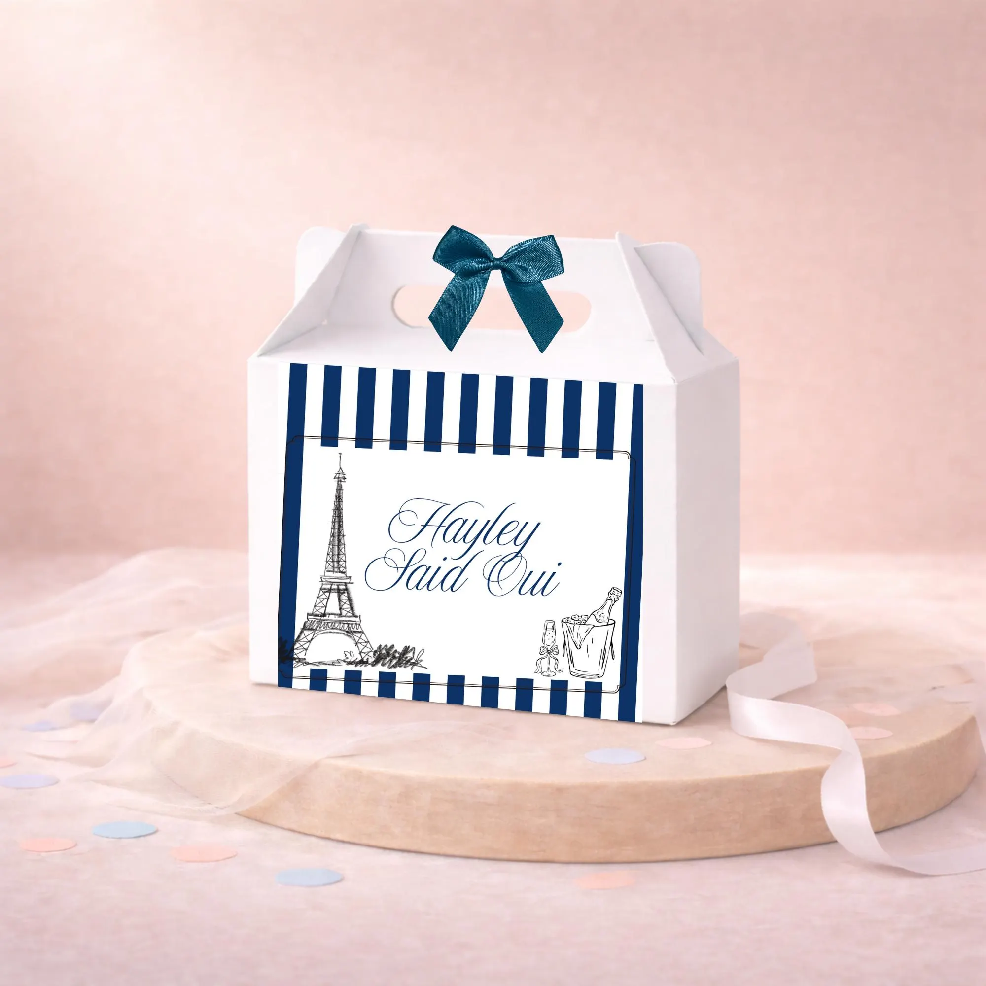 Personalised Hen Do Gift Box | Emily In Paris | She Said Oui | Bridesmaid Gift Box | Bridal Party Box | Custom Bridal Party - image 3