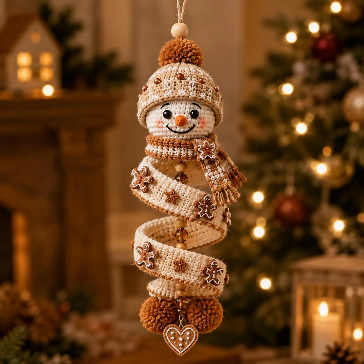 Snowman Crochet Pattern Bundle, 5 Spiral Snowman Ornament PDF Patterns, Christmas Hanging Decor, Holiday Crochet Digital Download Set - image 5