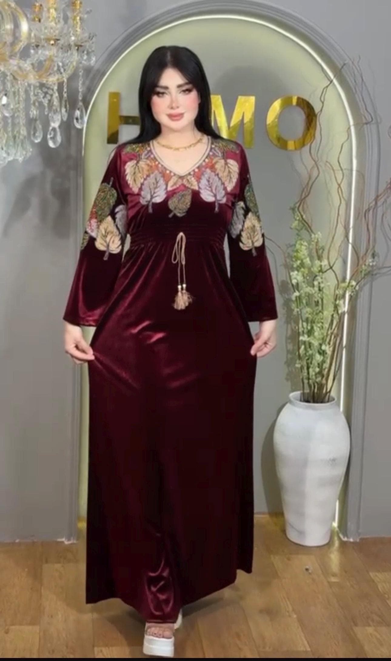 Women’s Jalabiya Maxi Dress (Maksi) | Middle Eastern Modest Dress | Elegant Homewear & Occasion Wear