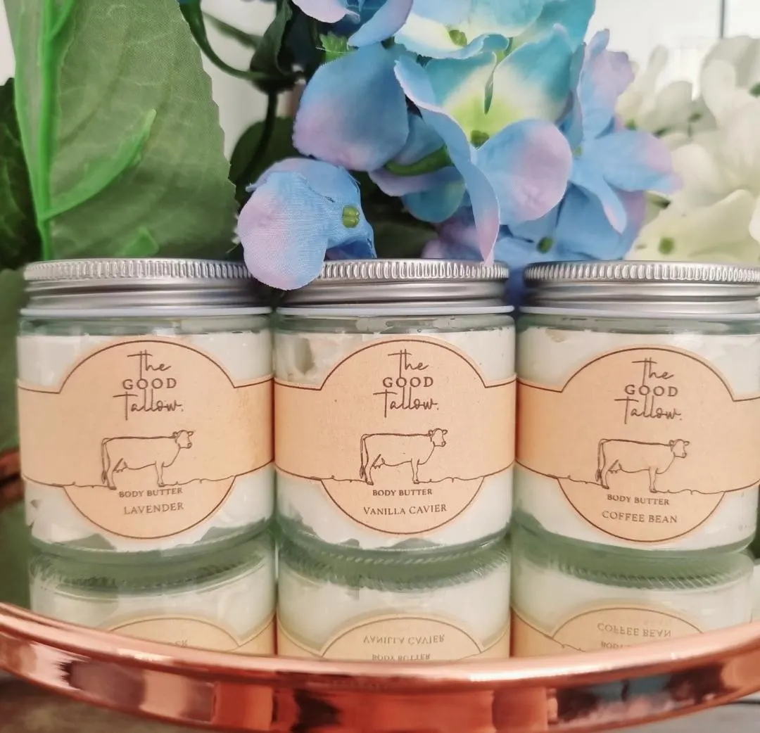 Beef Tallow Body Butter Halal Grass Fed Suet