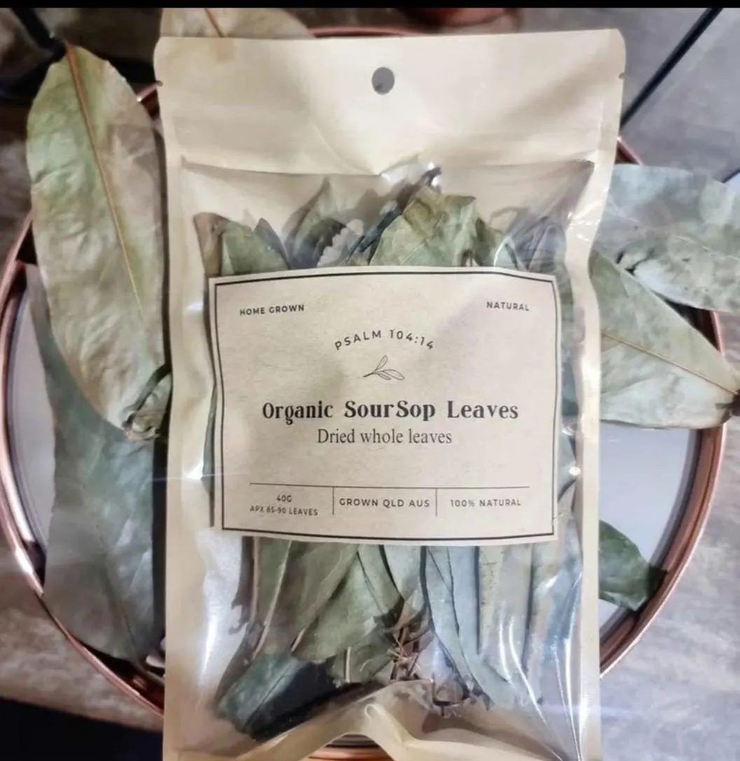 Organic Soursop whole leaves