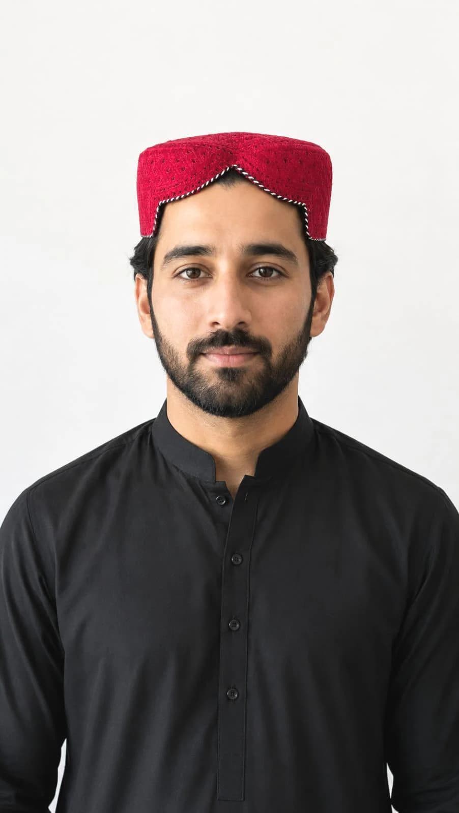 Handcrafted Sindhi Topi – Traditional Pakistani Embroidered Men's Hat