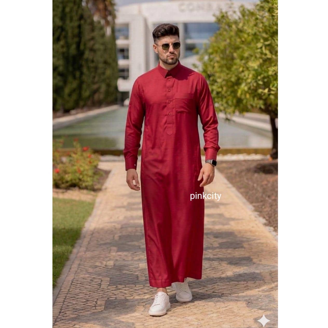 Mens White Thobe Kaftan | Luxury Islamic Jubba | Elegant Dishdasha | Minimalist Arab Robe | Wedding Wear - image 5