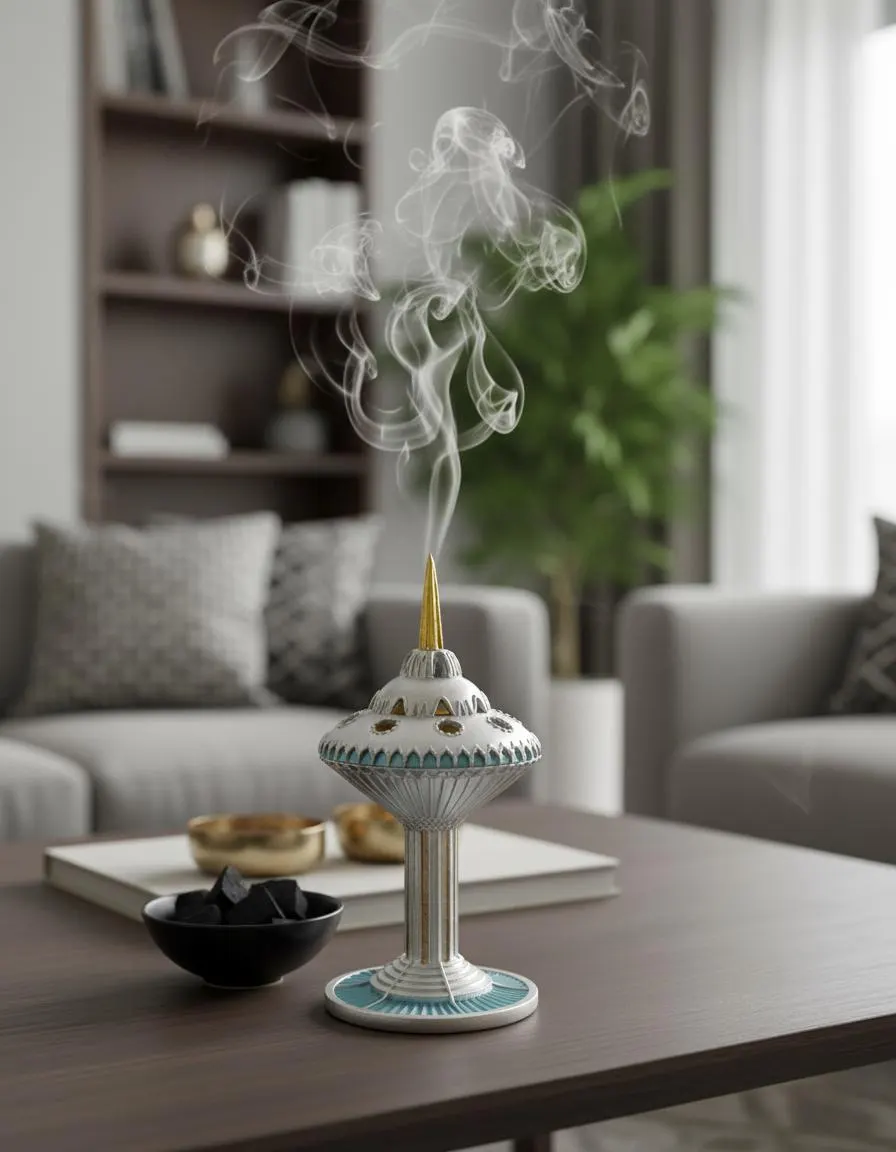 Classic Antique Clay Incense Burner | Traditional Arabic Bakhoor - image 5