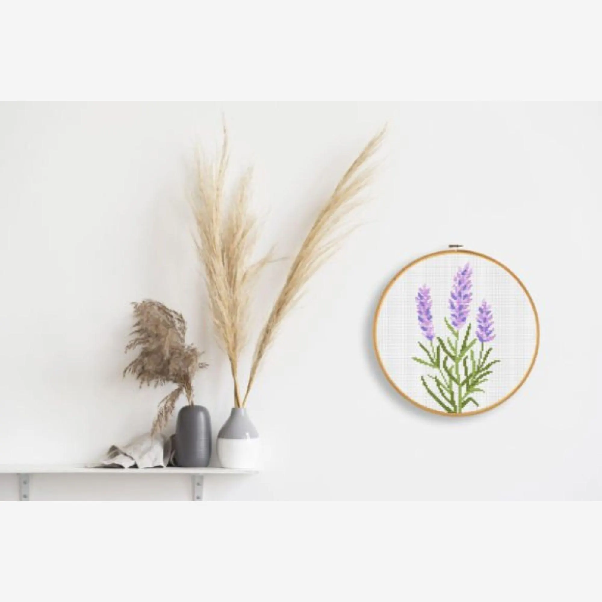 5 Wildflower Cross Stitch Patterns | Beginner Floral Embroidery PDF Download - image 3