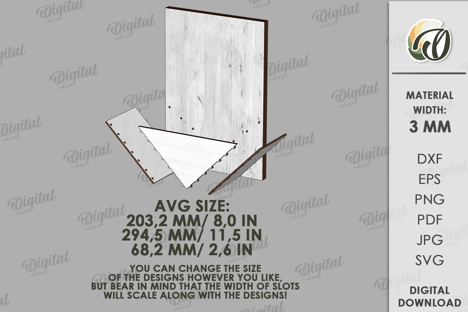 10 Wooden Hanging Planter Designs | Laser Cut SVG DXF Files (Digital Download) - image 3