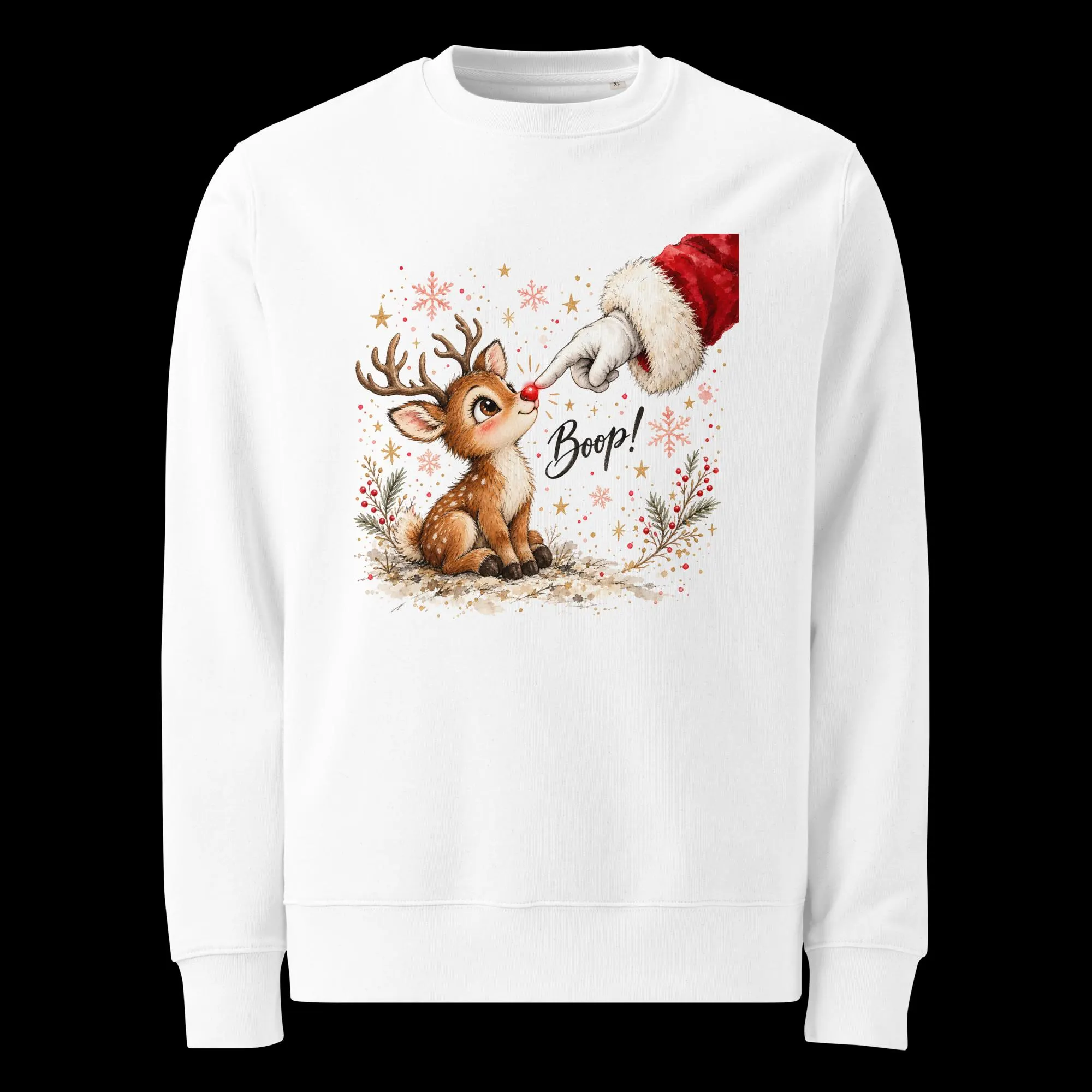 Santa Boops Rudolph Unisex eco sweatshirt