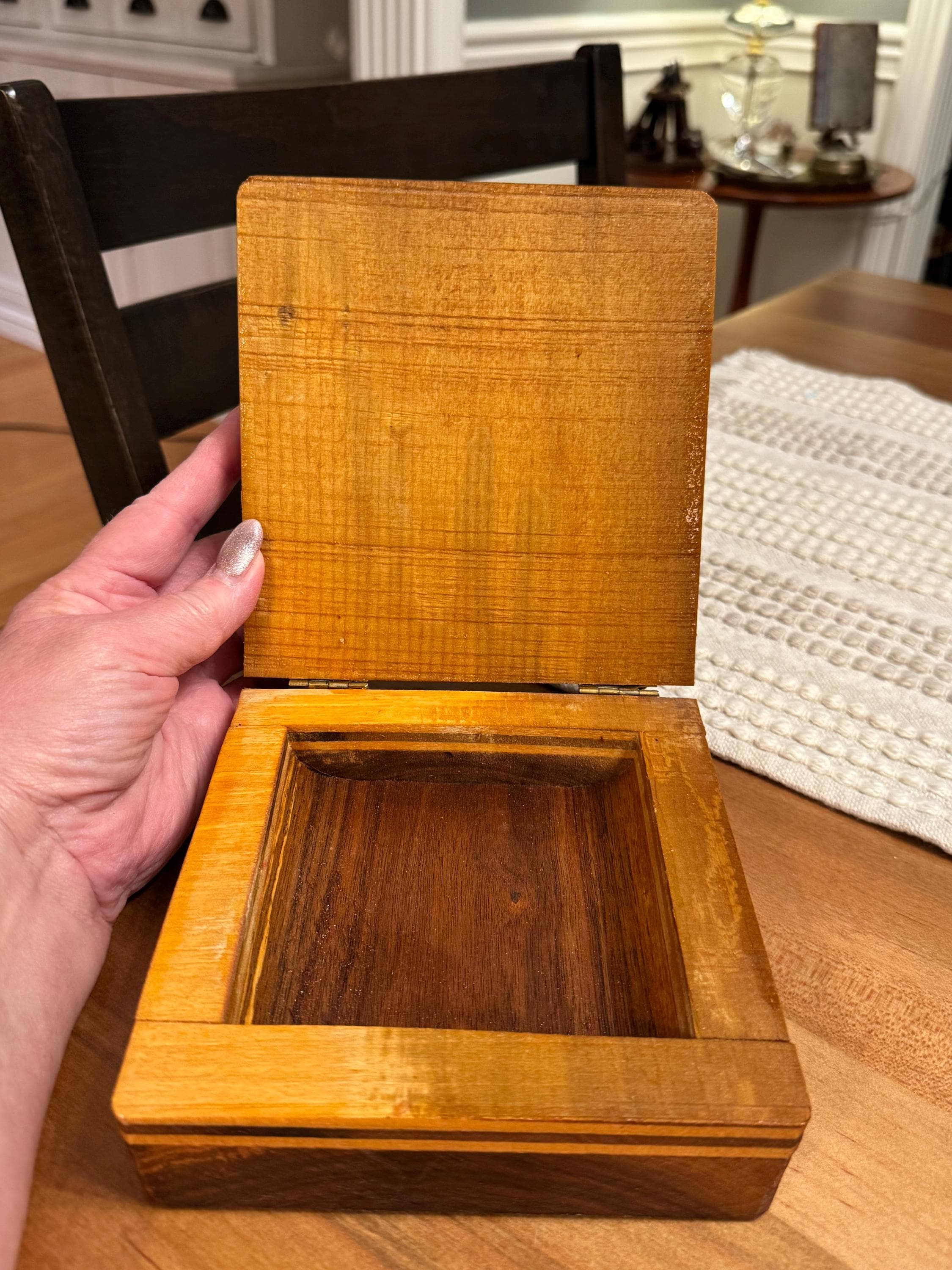 Handcrafted Wooden Keepsake Box - image 4