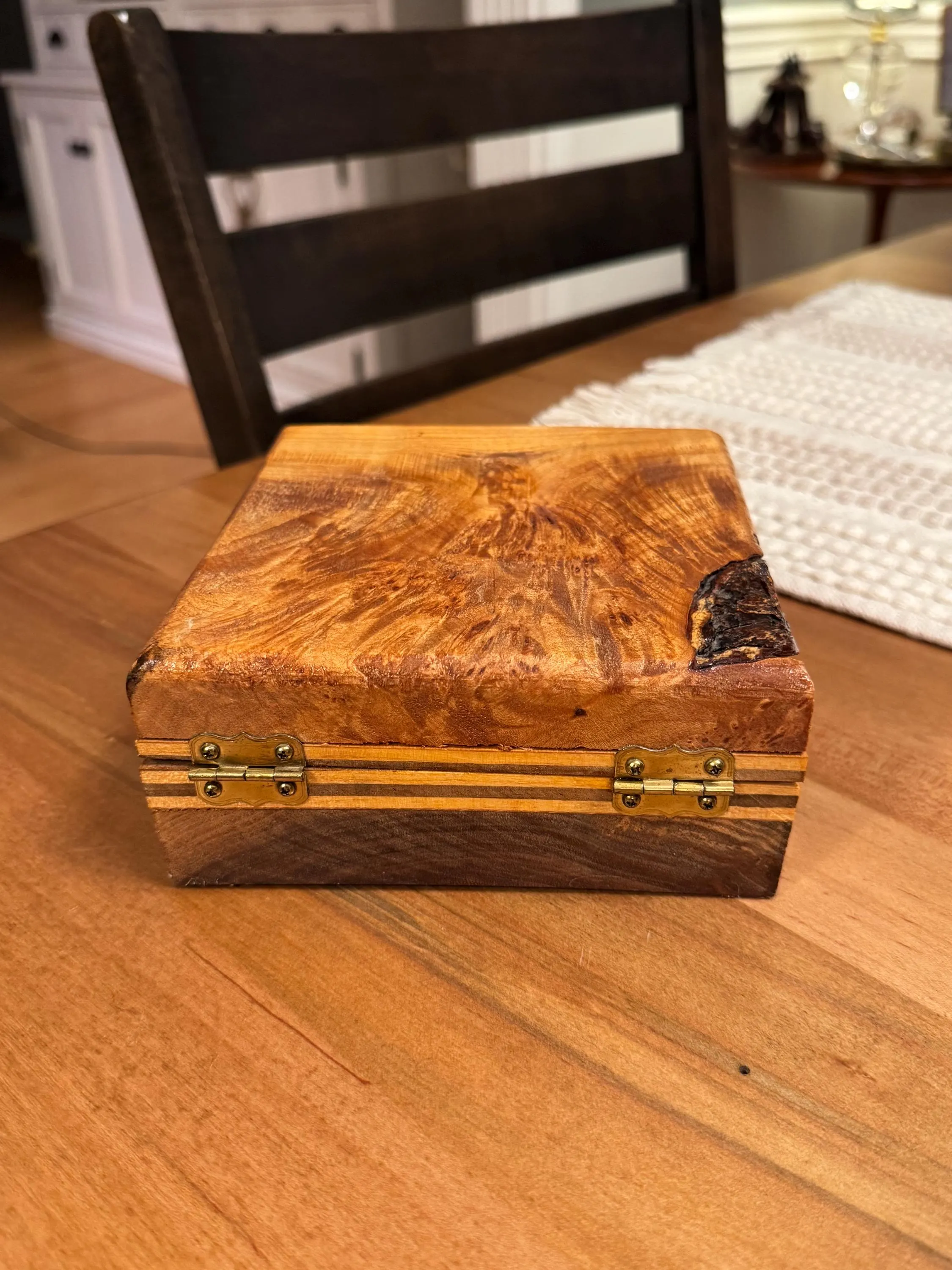 Handcrafted Wooden Keepsake Box - image 5
