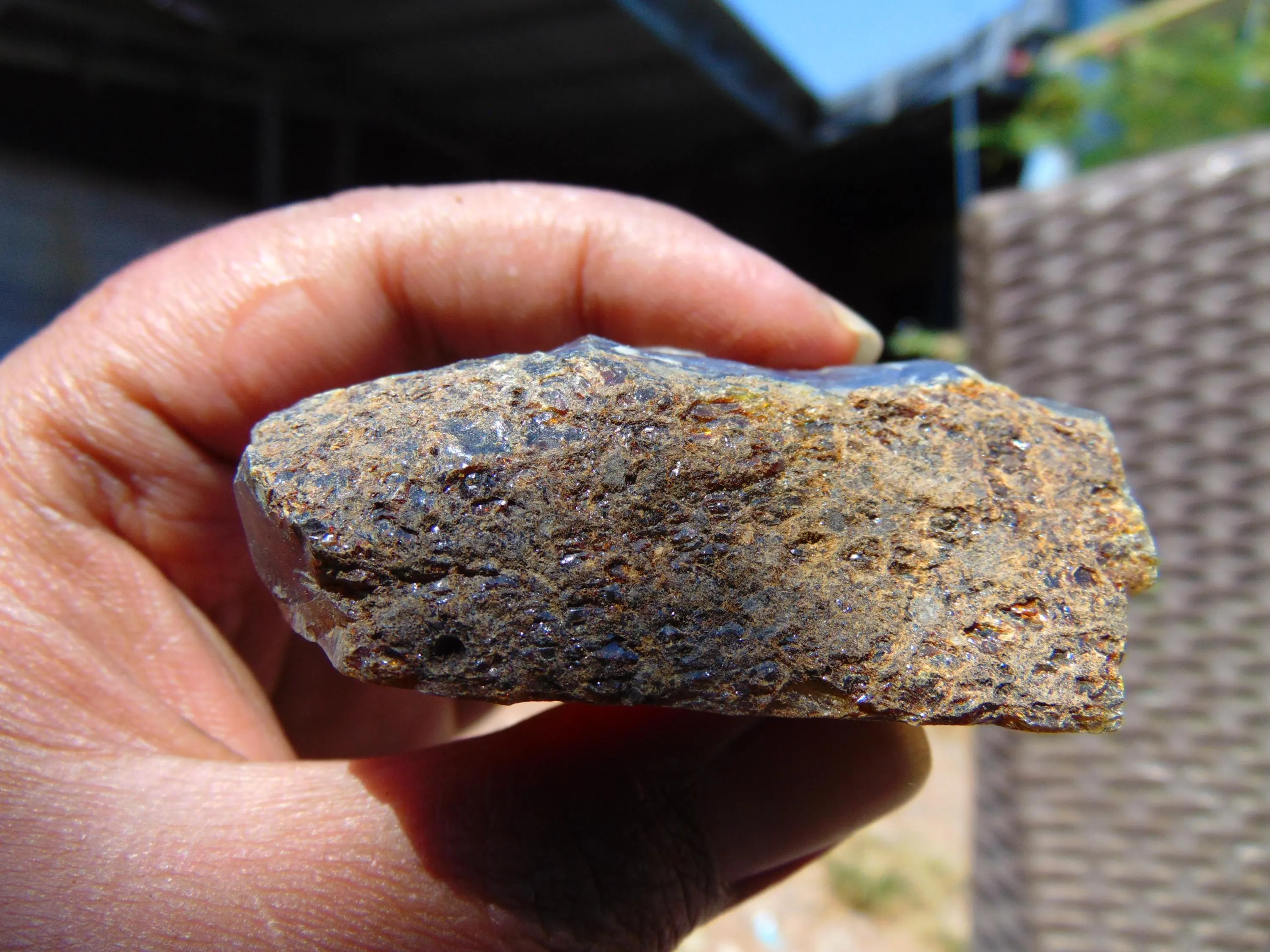 35 gram Rough Raw Indonesian Blue Amber  26RBX23 59x30x23 - image 3