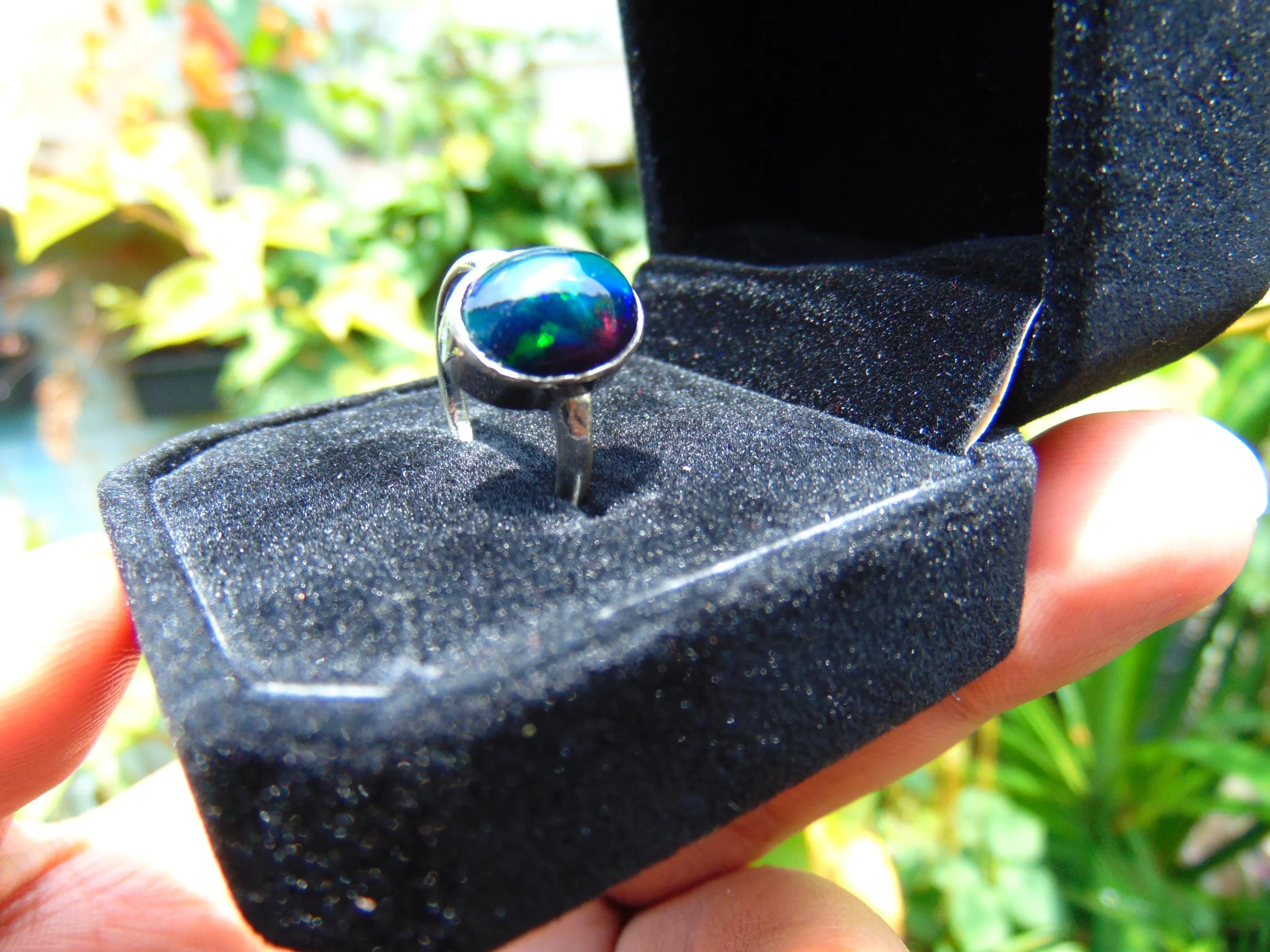 Handmade Sterling Silver Opal Ring –  Crystal Jewelry - image 4