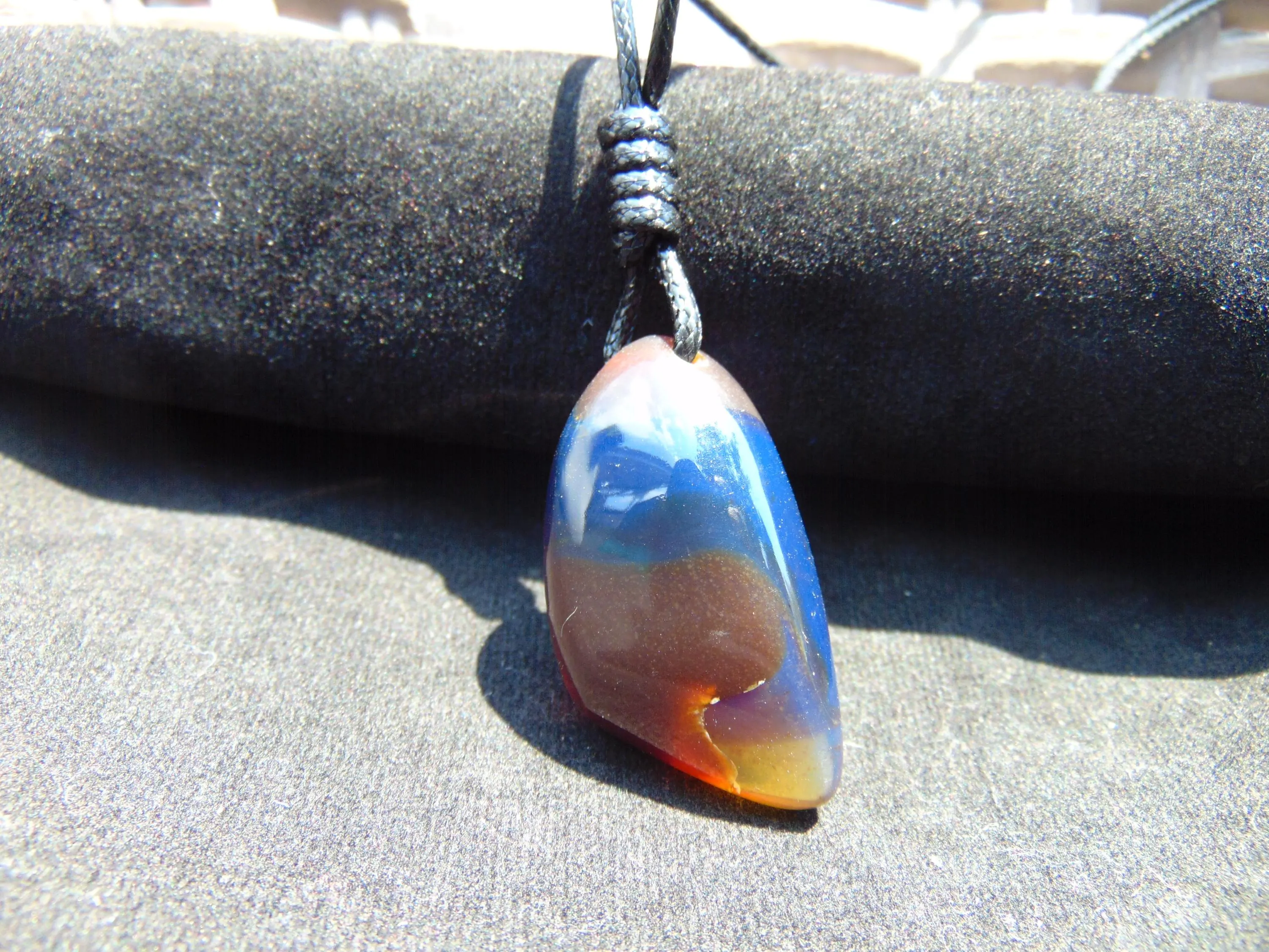 Genuine Natural Indonesian  Blue Amber Pendant 8 gr – PB17 - image 3