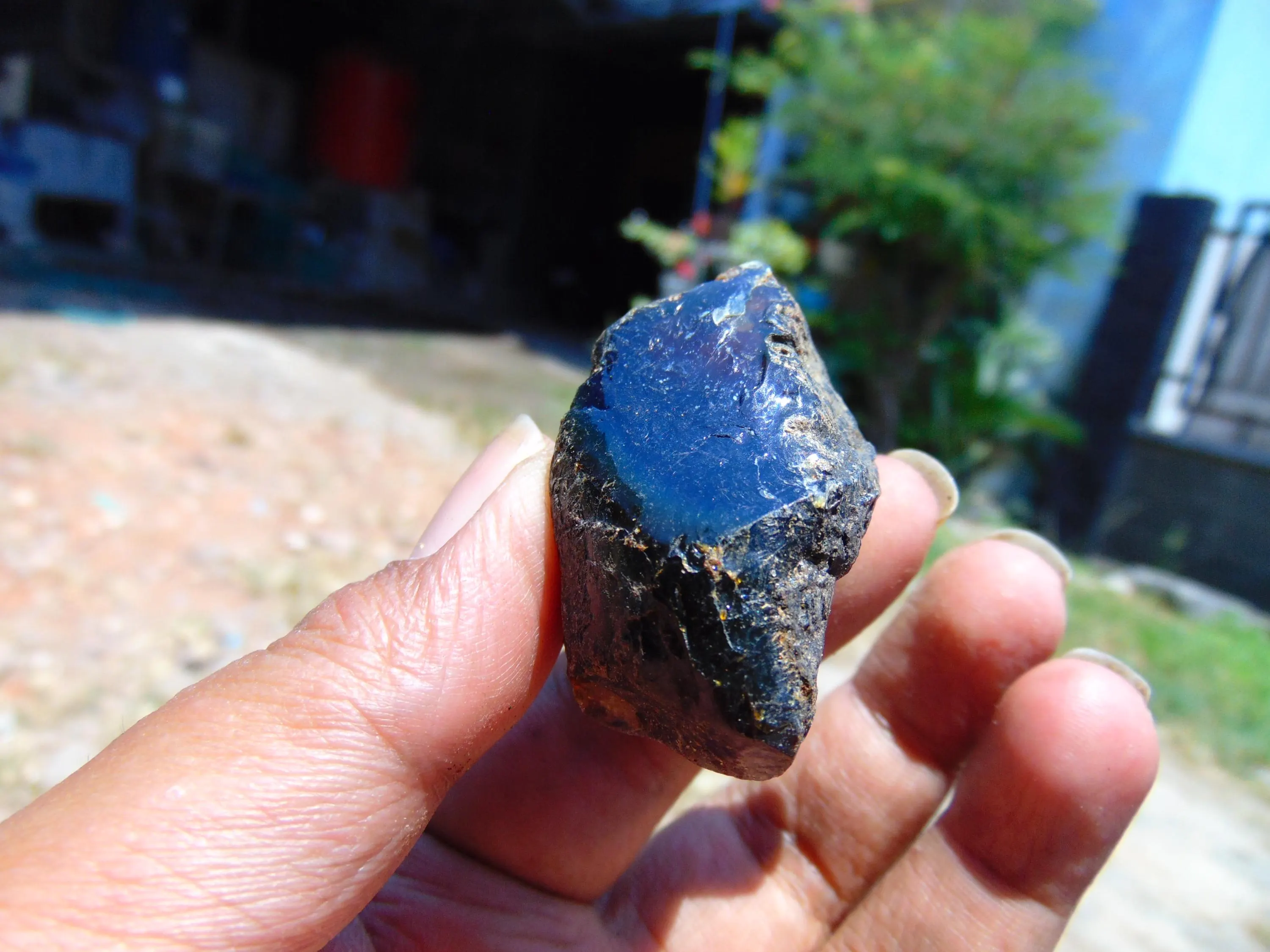 16 gram Rough Raw Indonesian Blue Amber  26RBX81 91x25x22 - image 3