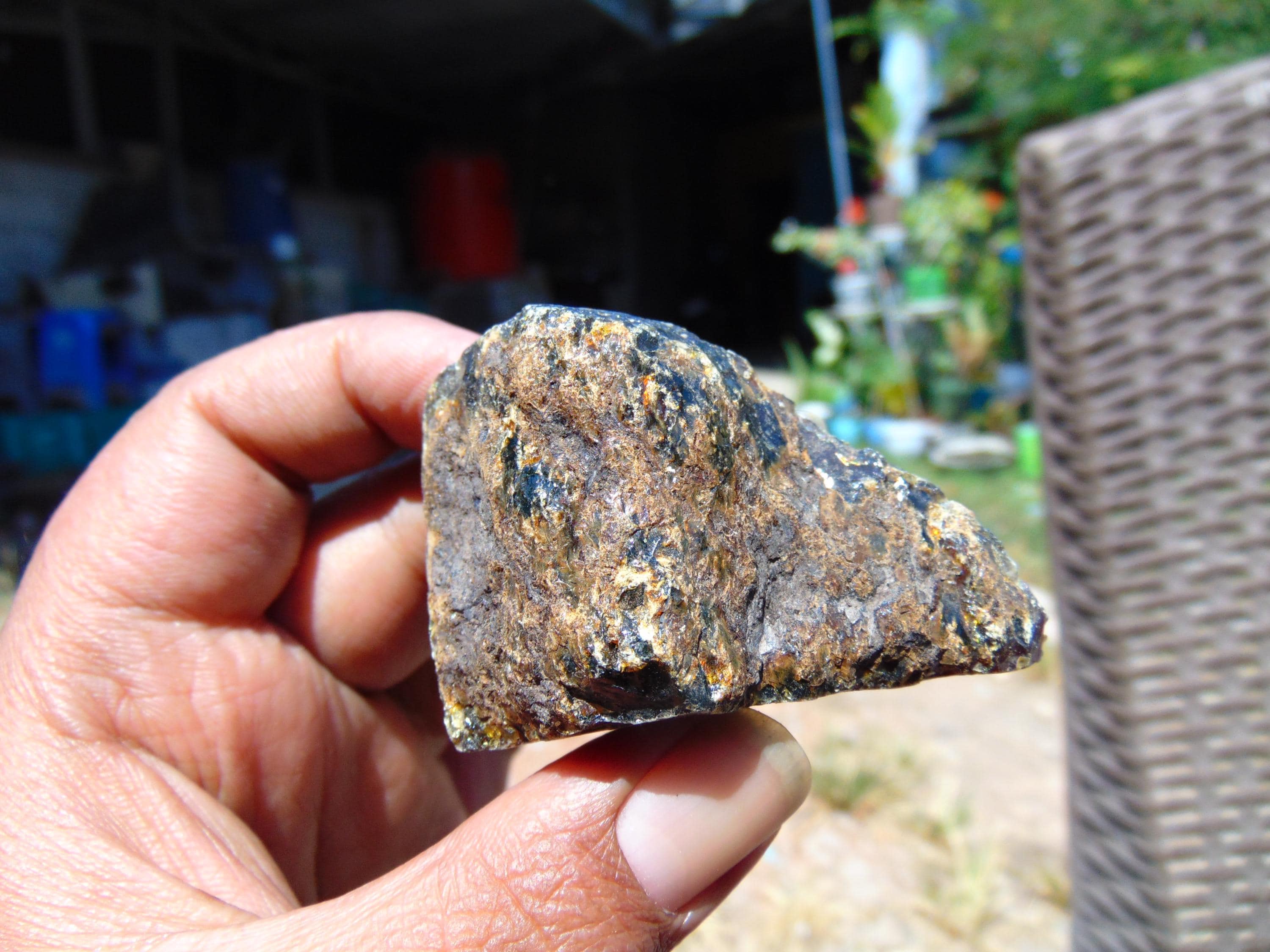 36 gram Rough Raw Indonesian Crystal Blue Amber  26RBX26 52x31x30 - image 4