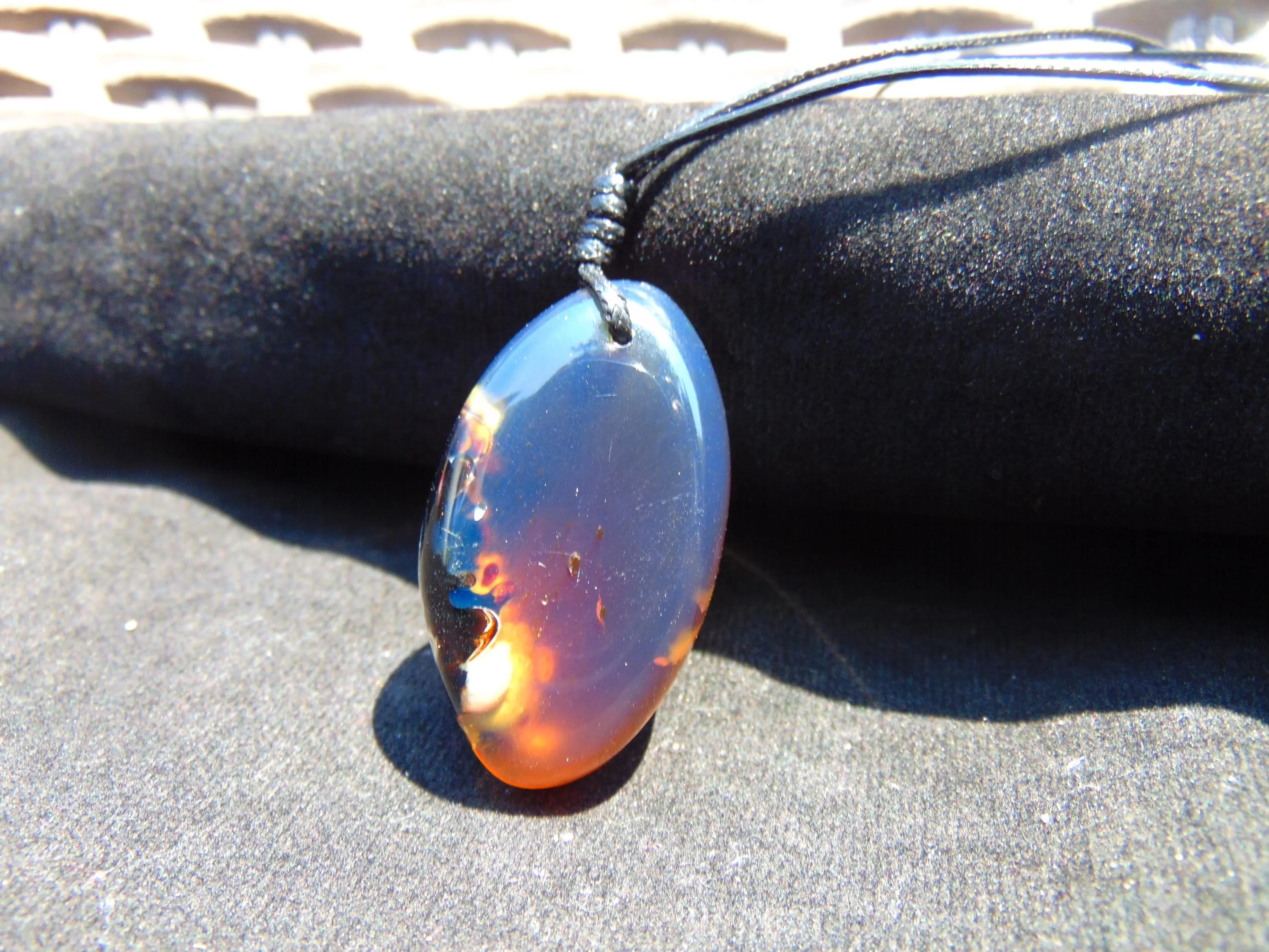 Genuine Natural Indonesian Blue Amber Pendant 9 gr – PBY613