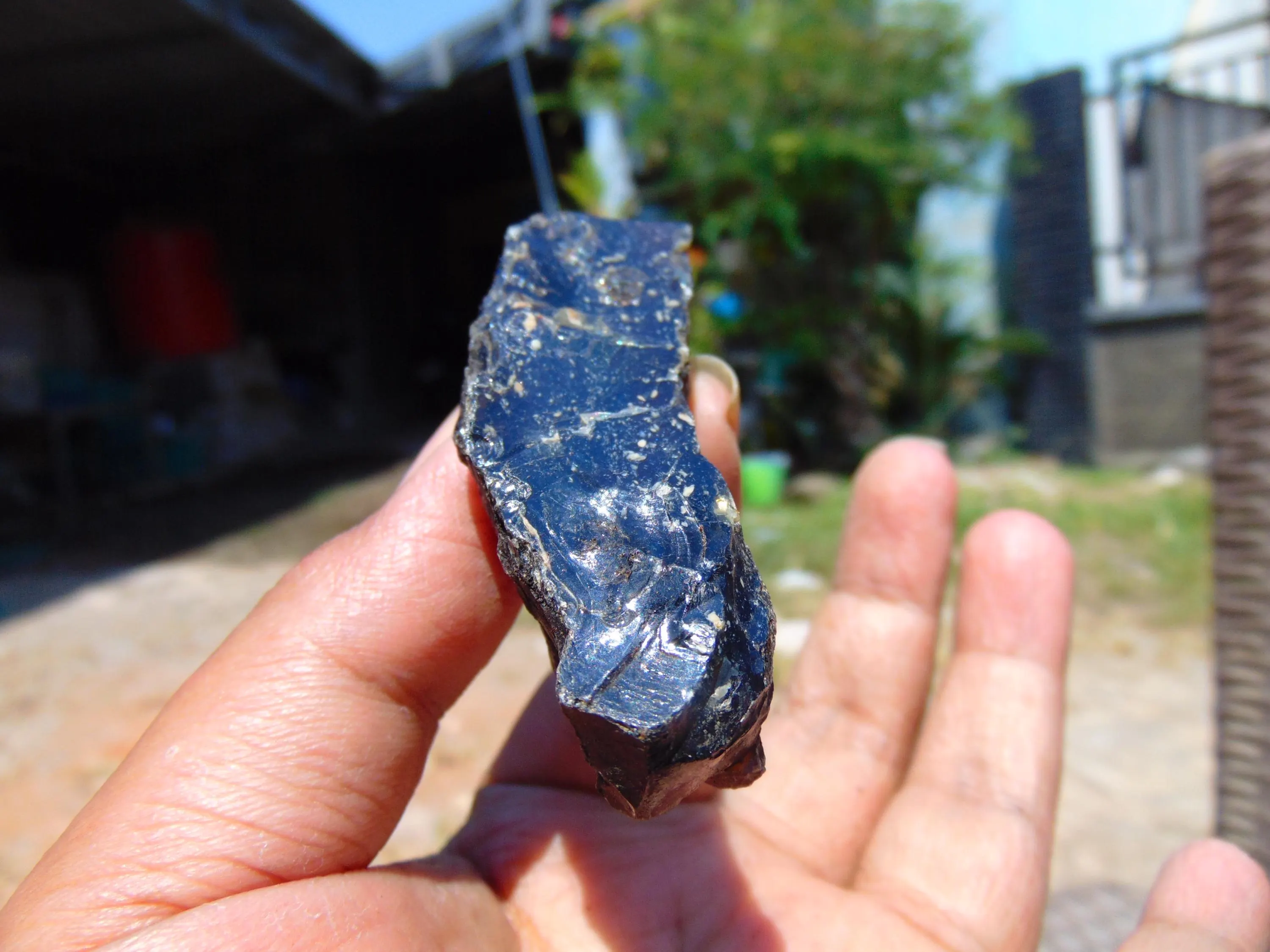 18 gram Rough Raw Indonesian Blue Amber  26RBX34 68x20x15 - image 3