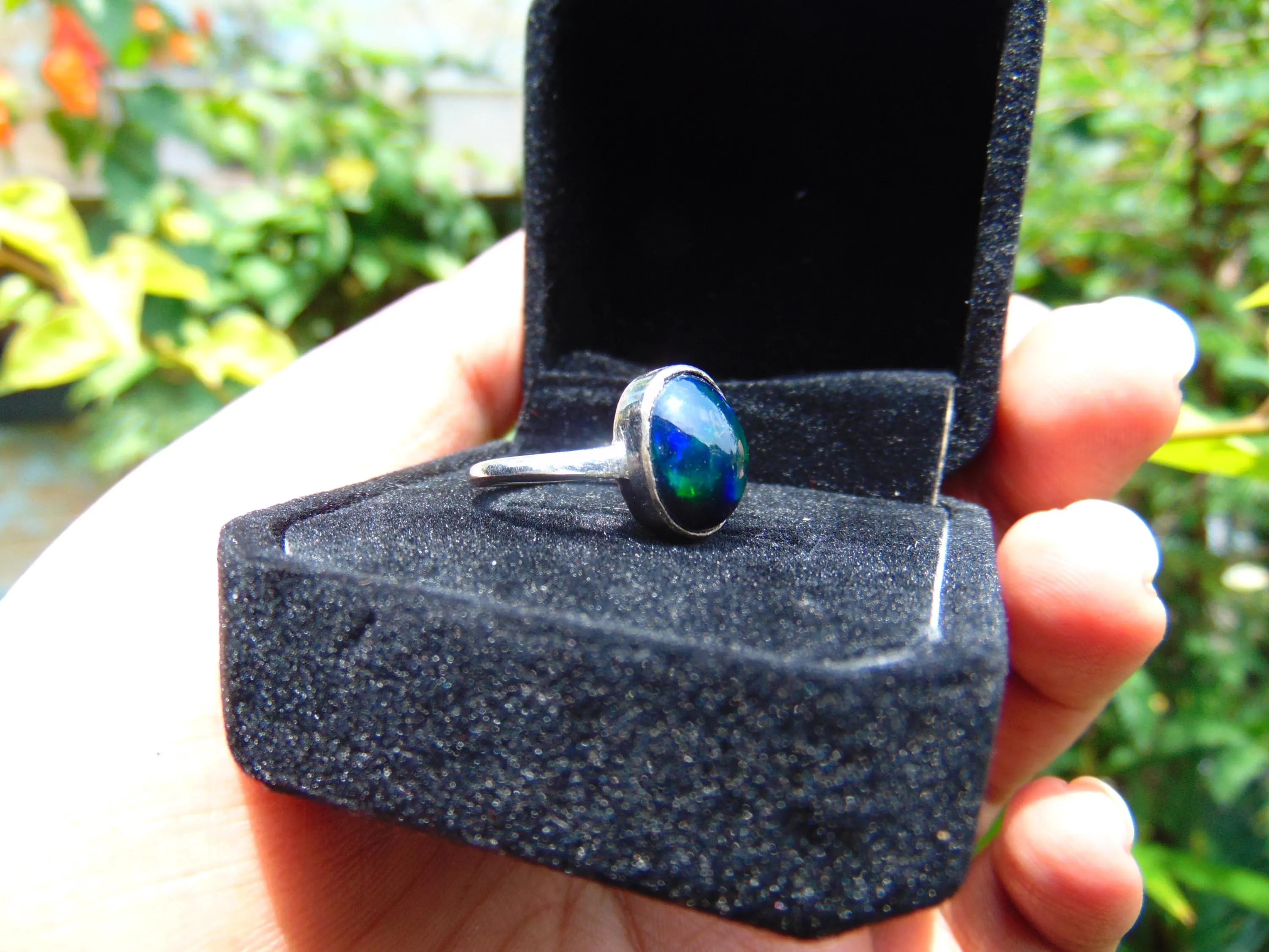 Handmade Sterling Silver Opal Ring –  Crystal Jewelry - image 3