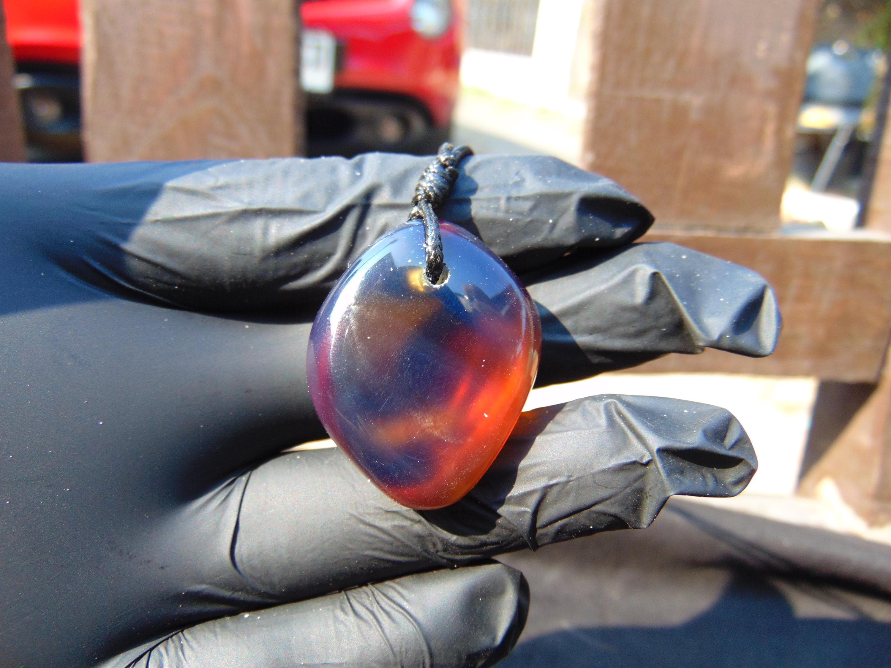 Genuine Natural Indonesian Blue Amber Pendant 6 gr – P401 - image 4