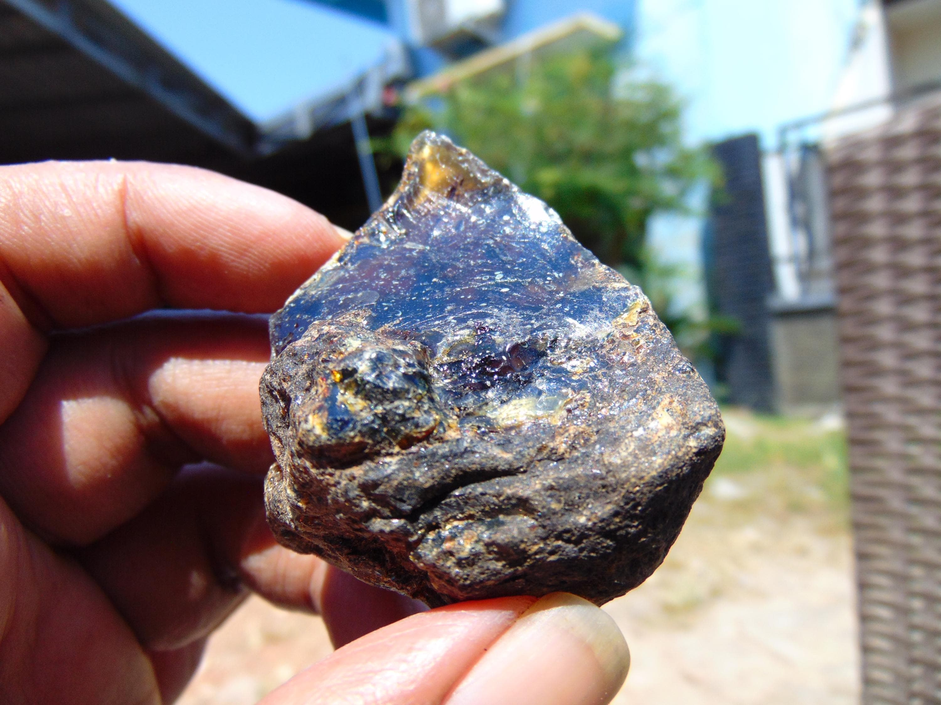 25 gram Rough Raw Indonesian Blue Amber  26RBX36 59x35x22 - image 5