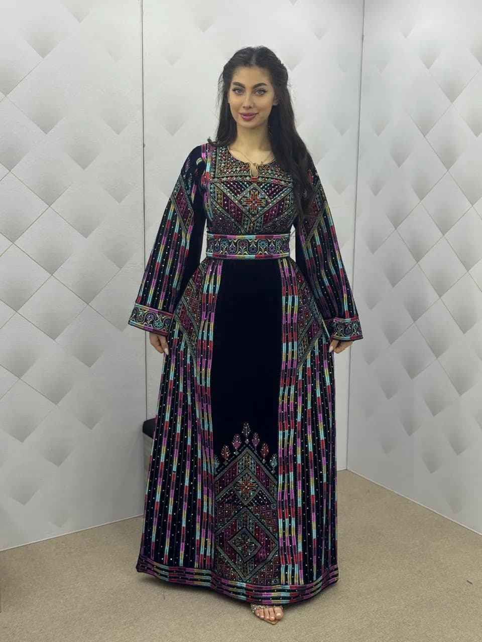 Embroidered Palestinian Thobe Dress – Jerusalem Threads Cultural Heritage