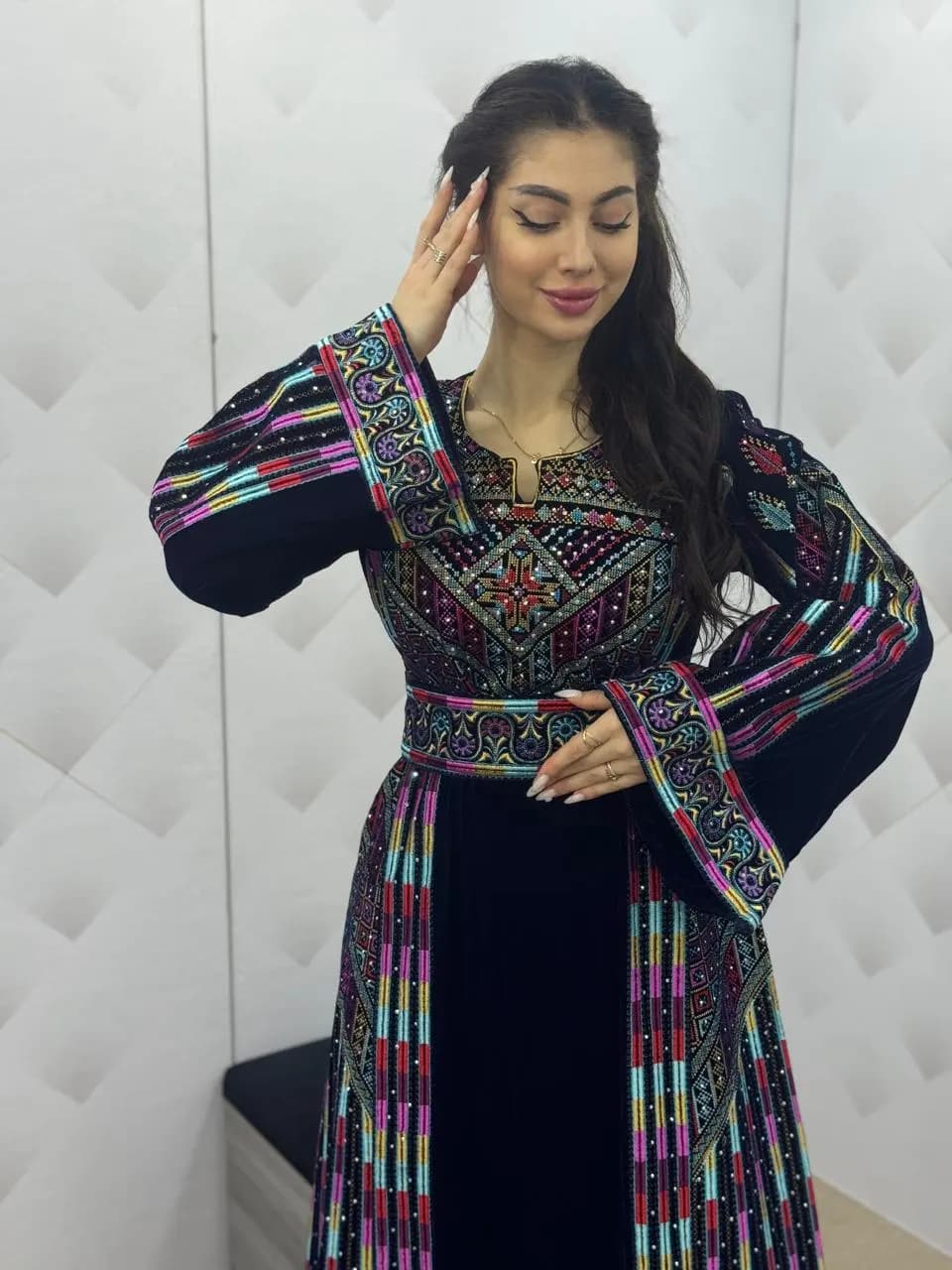 Safad 3 - High Quality Embroidered Palestinian style Thobe/Dress