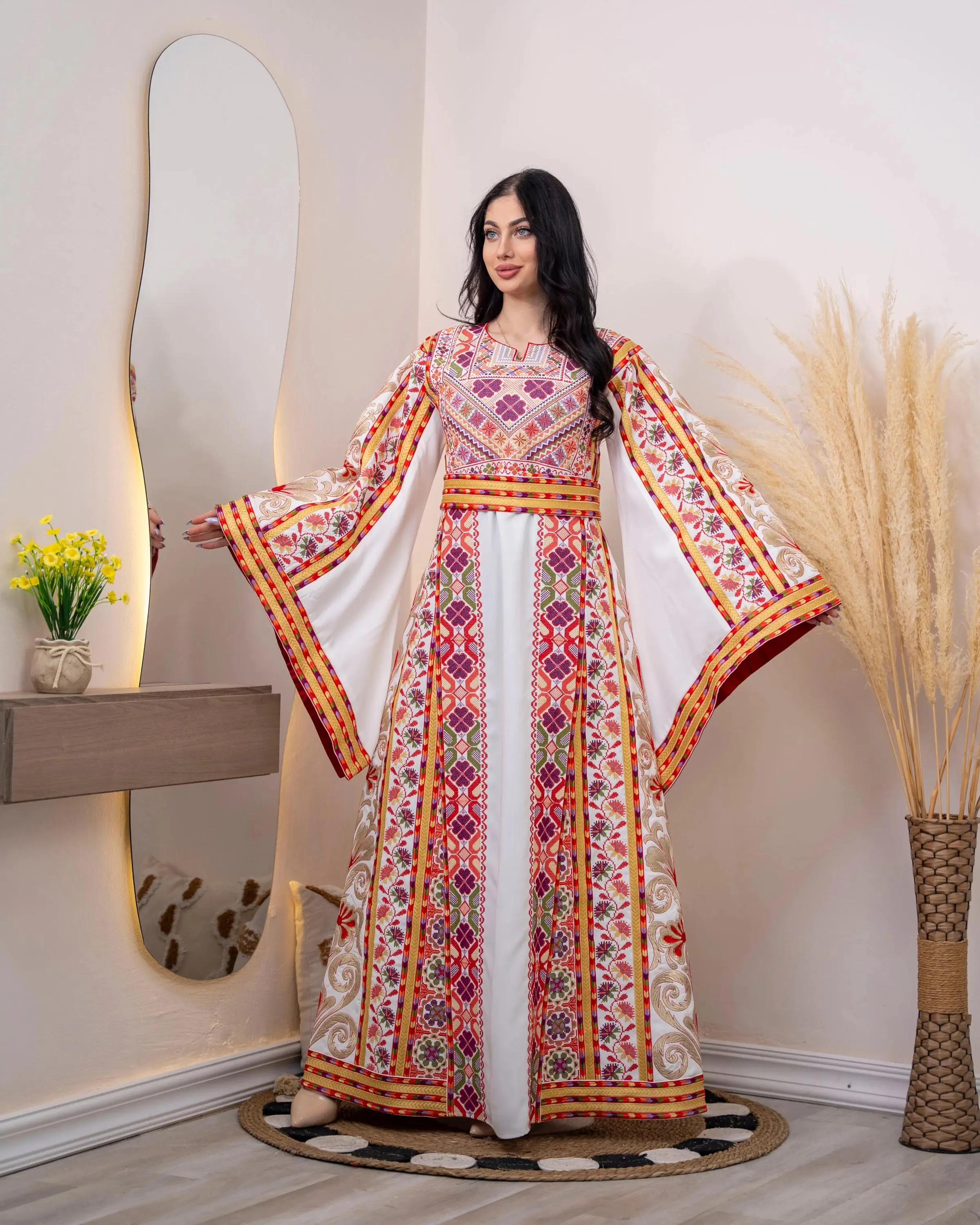 Spark Of Ramlah - High Quality Embroidered Palestinian Thobe/Dress - JPK Traditions