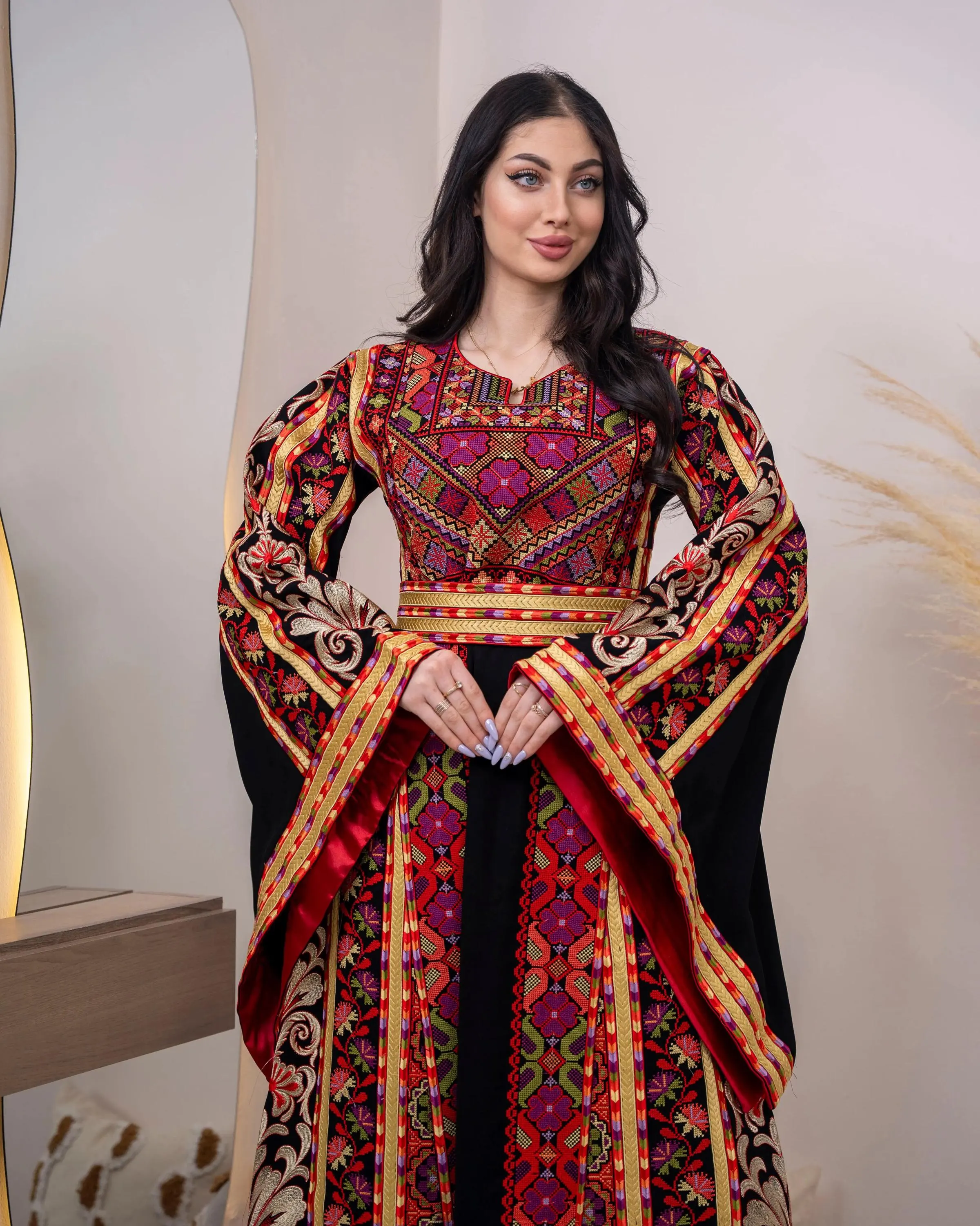 Spark Of Ramlah - High Quality Embroidered Palestinian Thobe/Dress - JPK Traditions
