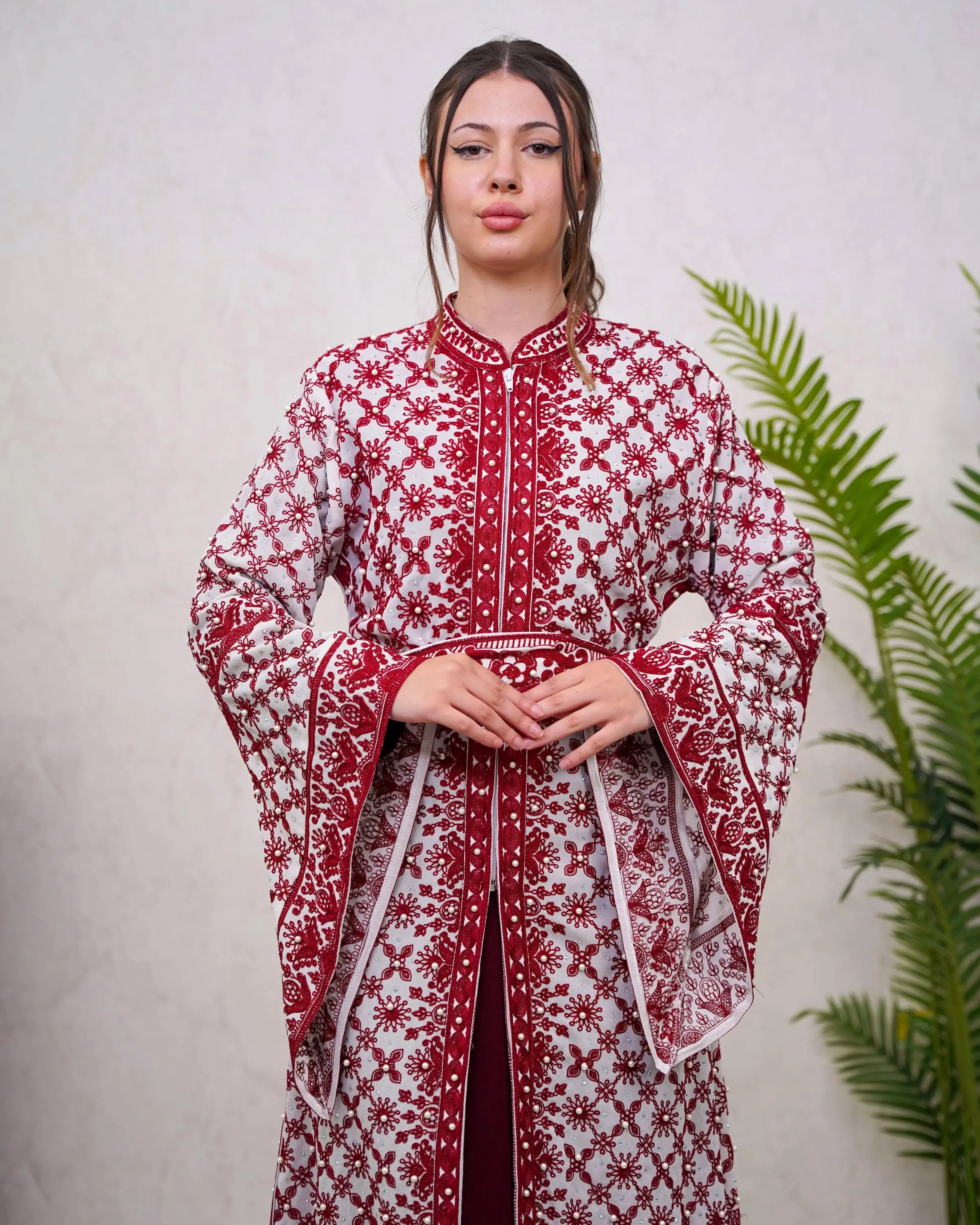Ramlah Kaftan - Embroidered Palestinian Thobe Dress High Quality - JPK Traditions