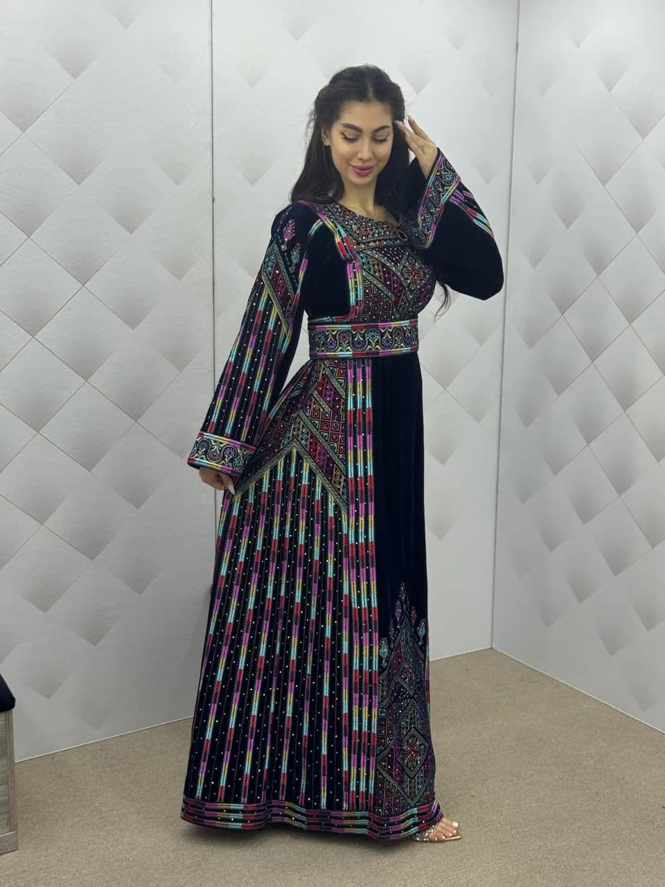 Safad 3 - High Quality Embroidered Palestinian style Thobe/Dress