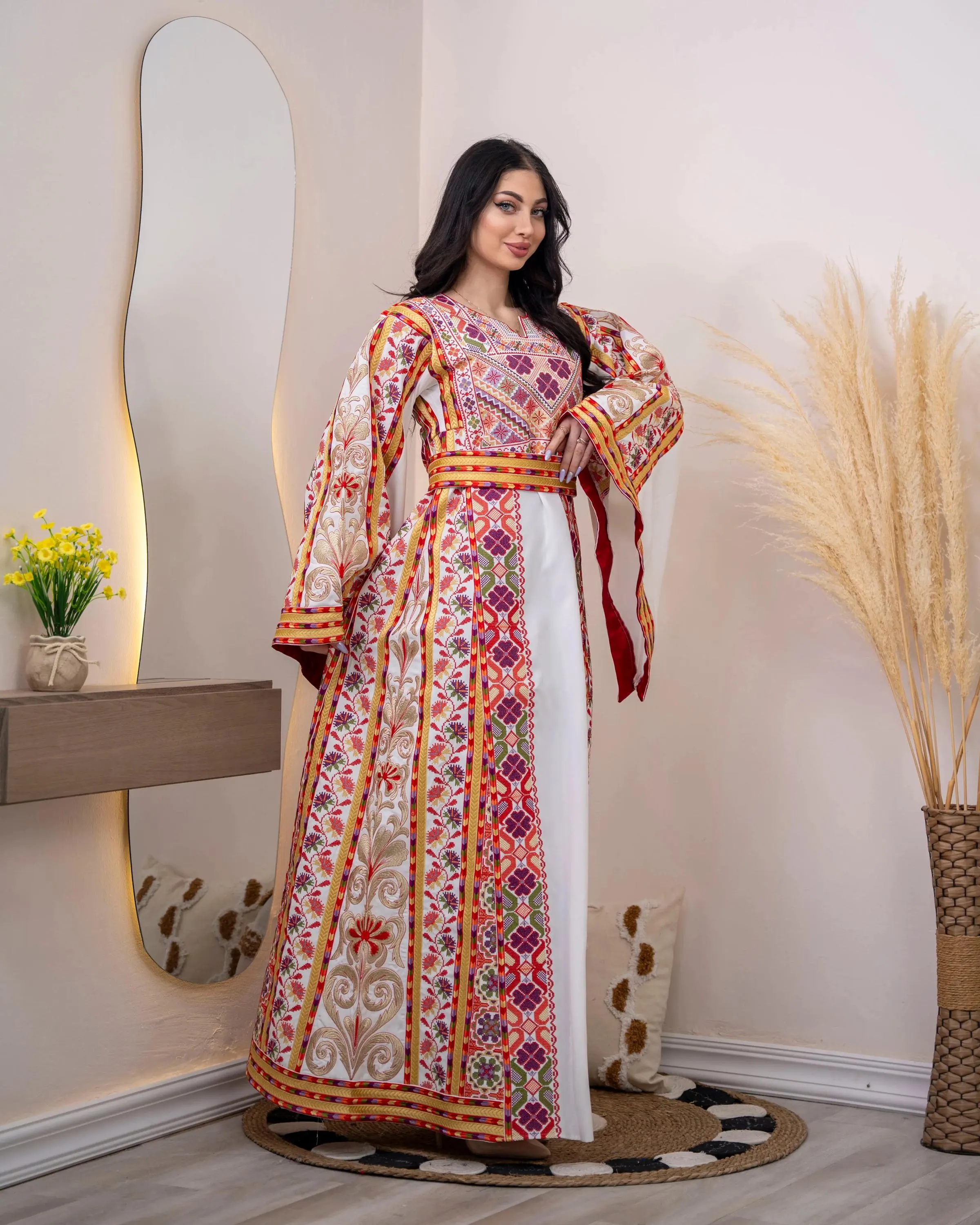Spark Of Ramlah - High Quality Embroidered Palestinian Thobe/Dress - JPK Traditions