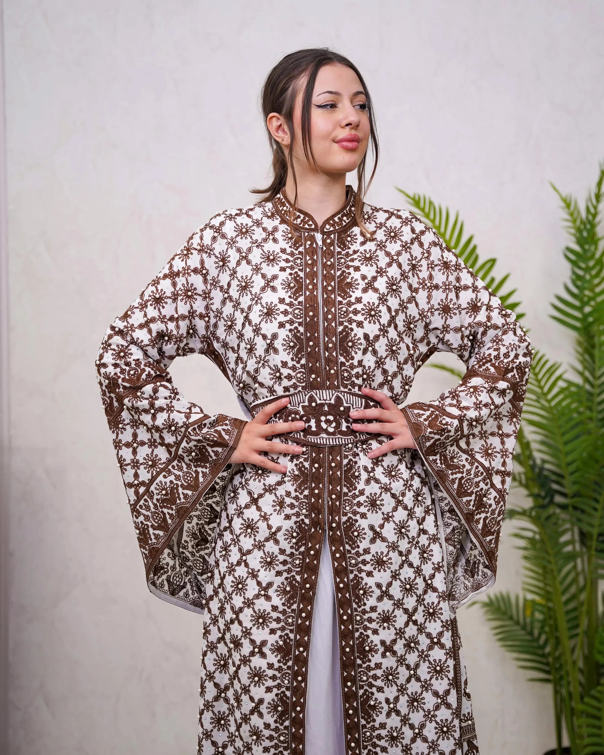 Ramlah Kaftan - Embroidered Palestinian Thobe Dress High Quality - JPK Traditions
