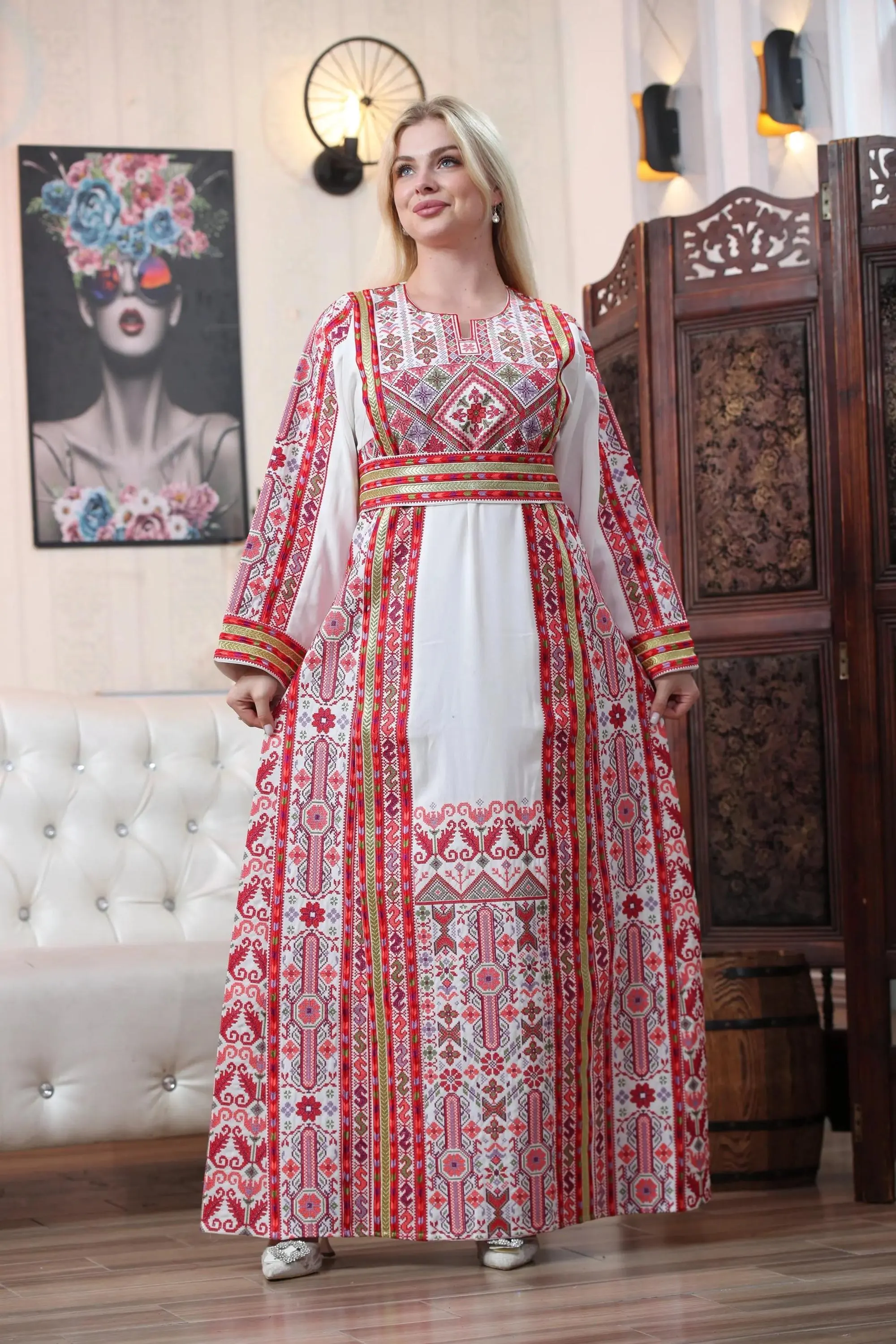 Traditional Palestinian Thobe – Beit Jala Embroidery, Cultural Elegance
