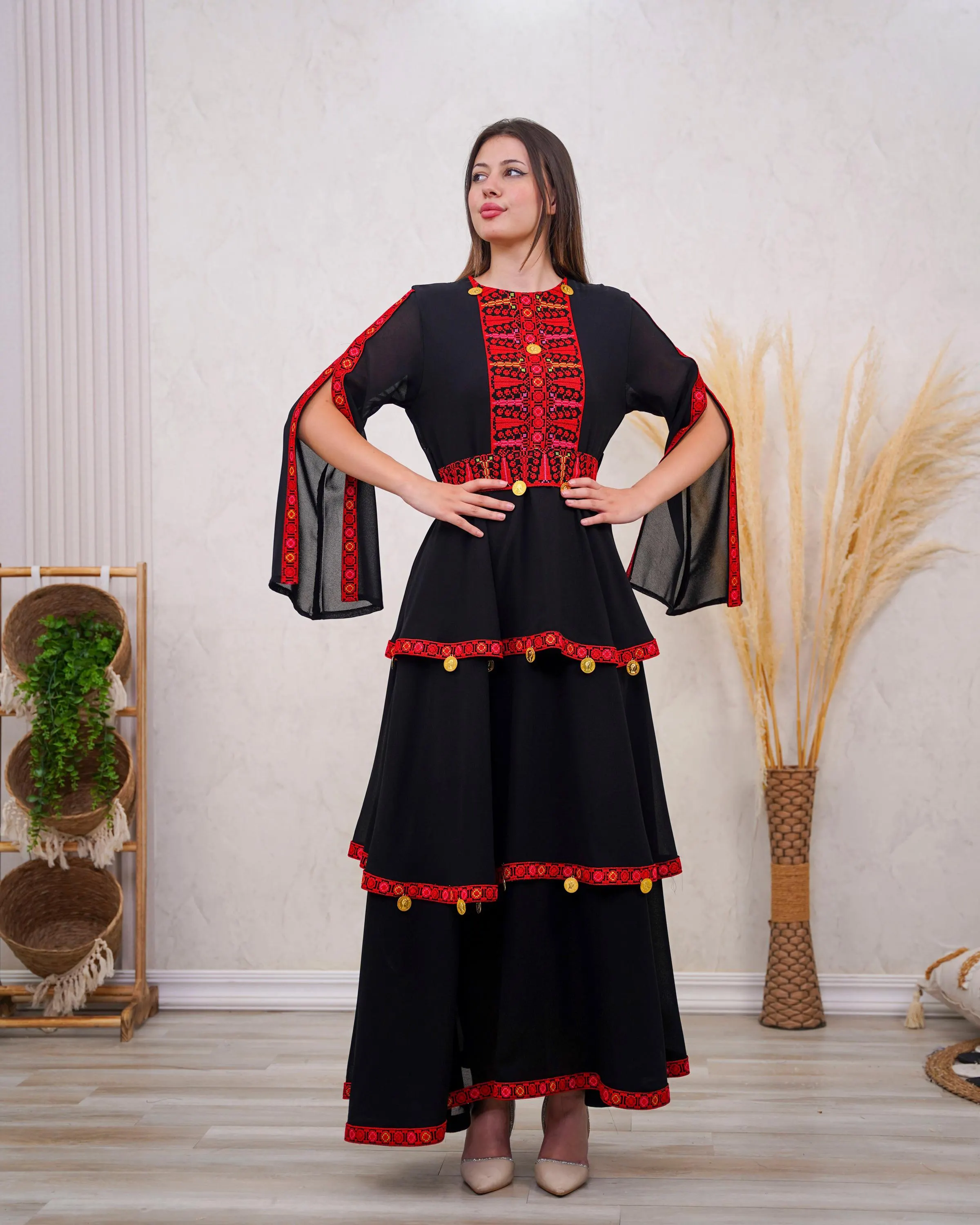 Traditional Dress - Embroidered Palestinian Dress