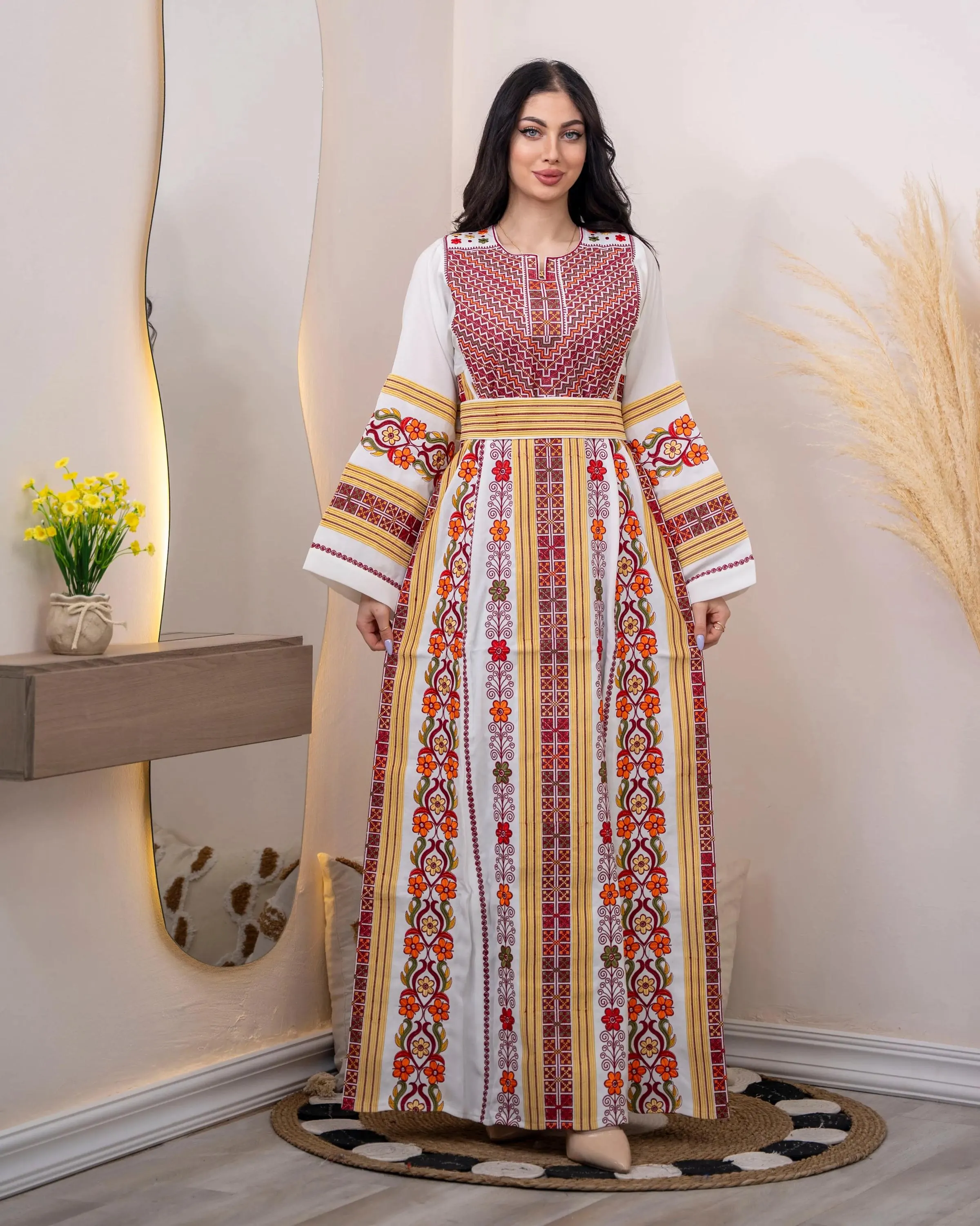 Embroidered Palestinian Thobe Dress - Roses of Yafa