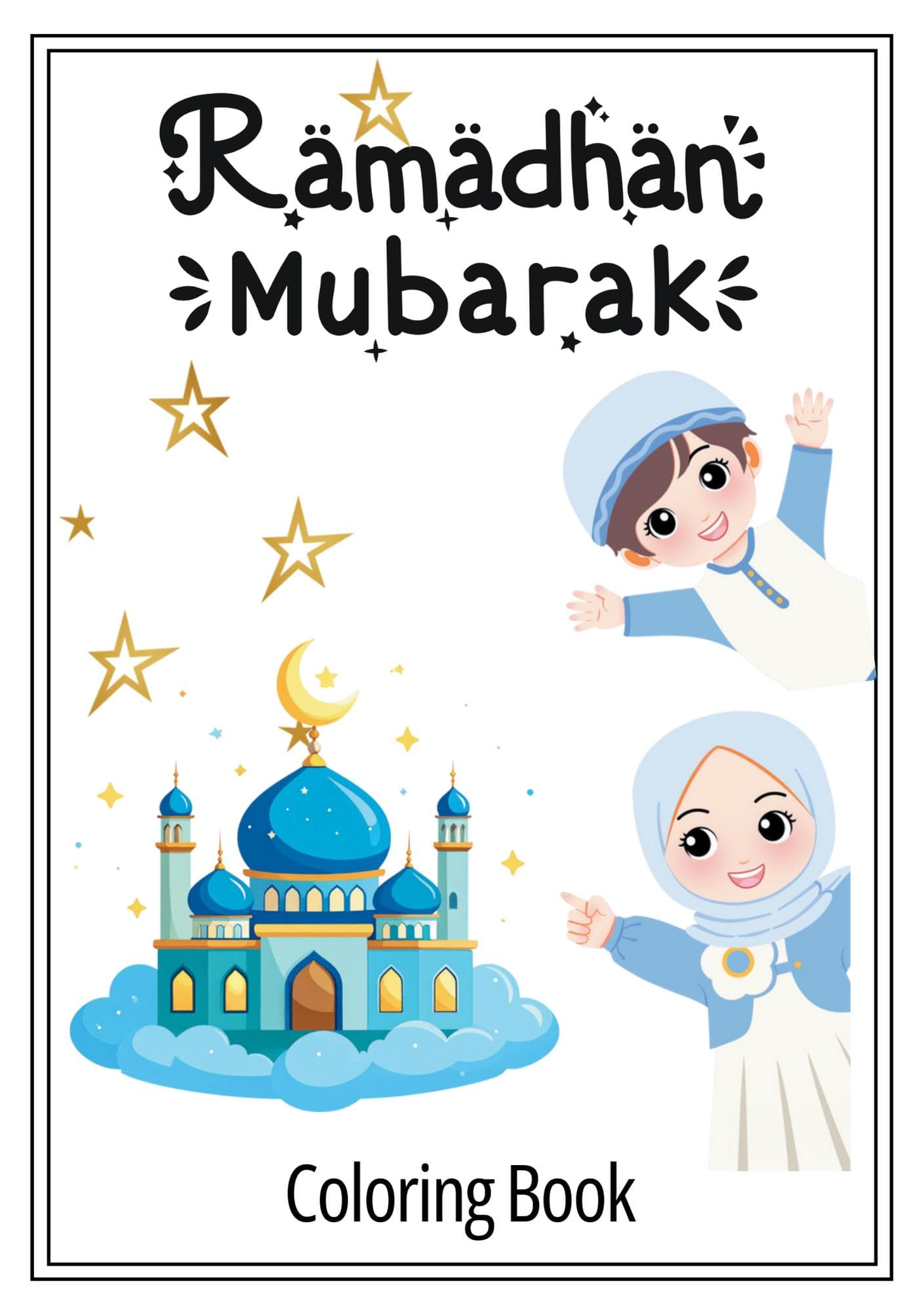 Ramadan Coloring Book for Kids | 12 Printable Pages | Islamic Activity