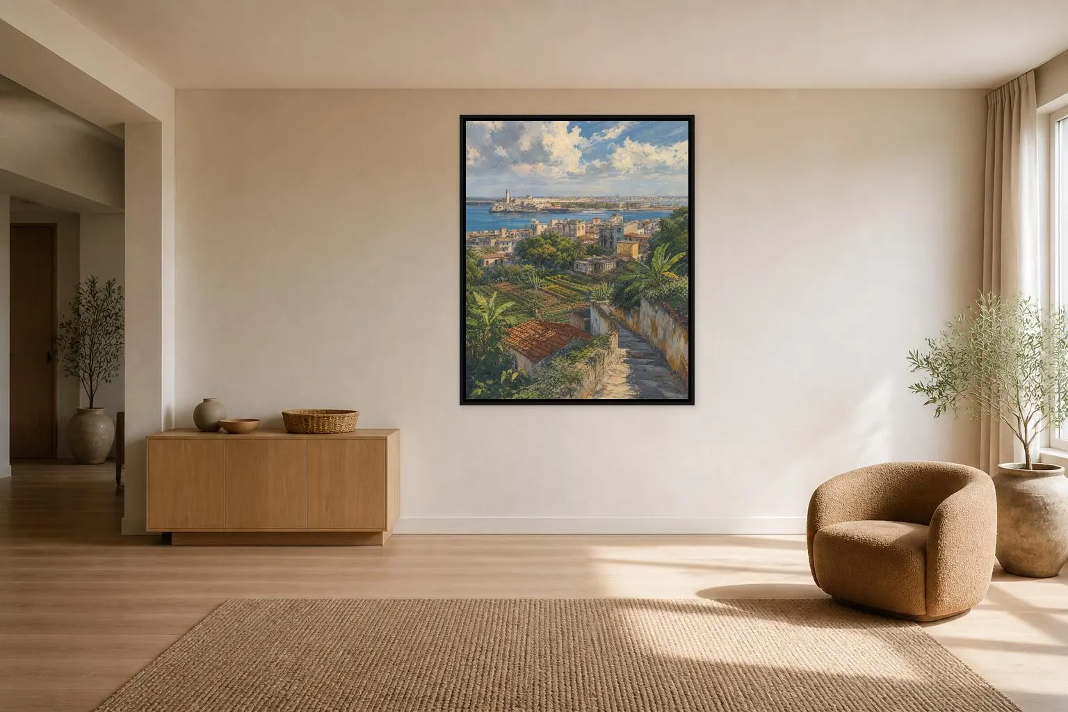 Old Havana Cuba Framed Canvas, Historic City Art - image 5