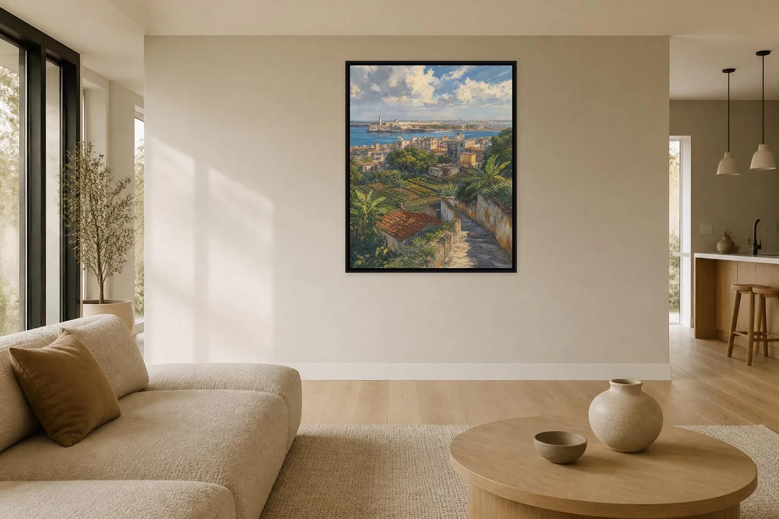 Old Havana Cuba Framed Canvas, Historic City Art - image 4