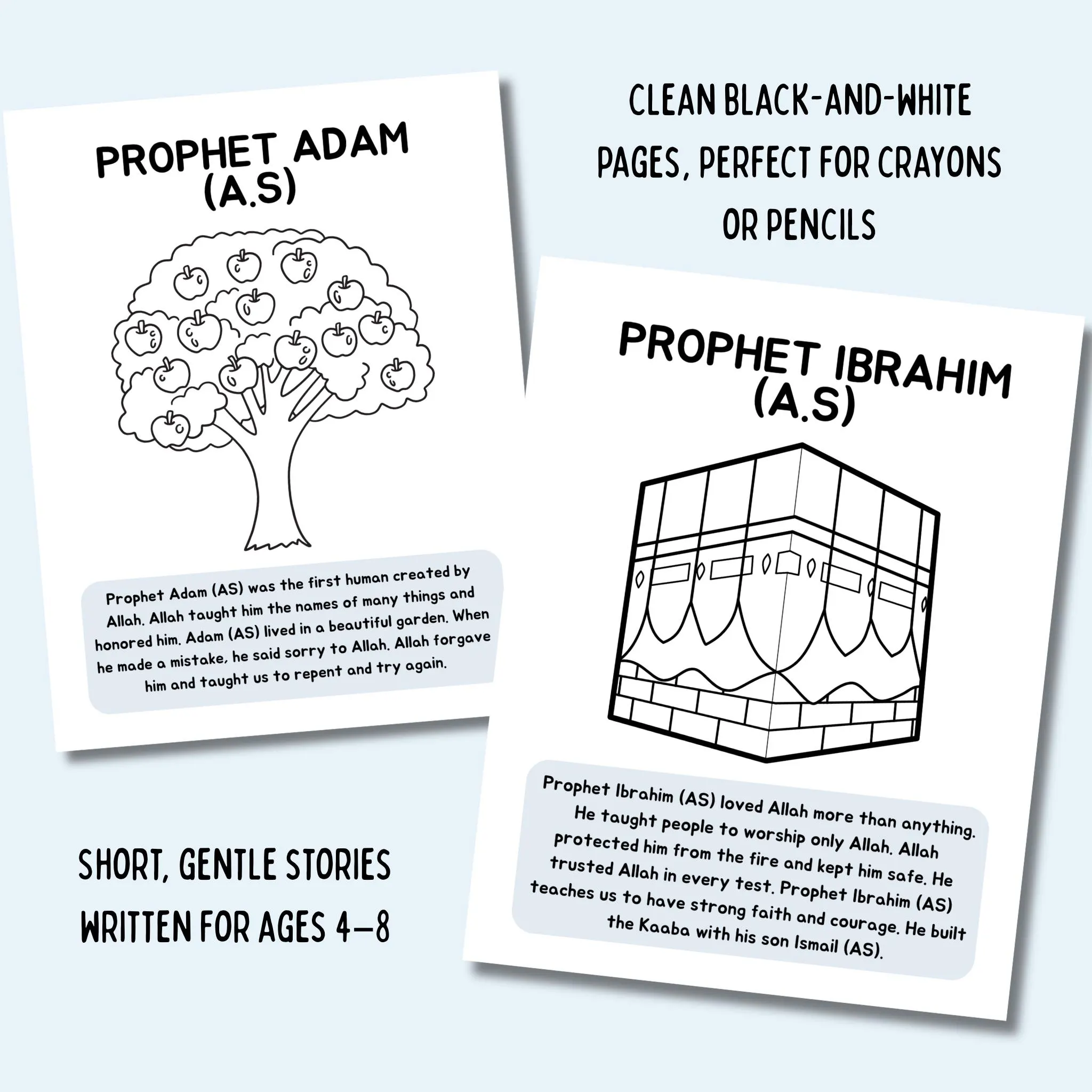My First Prophets of Islam Coloring Book (Digital PDF Download) - image 3