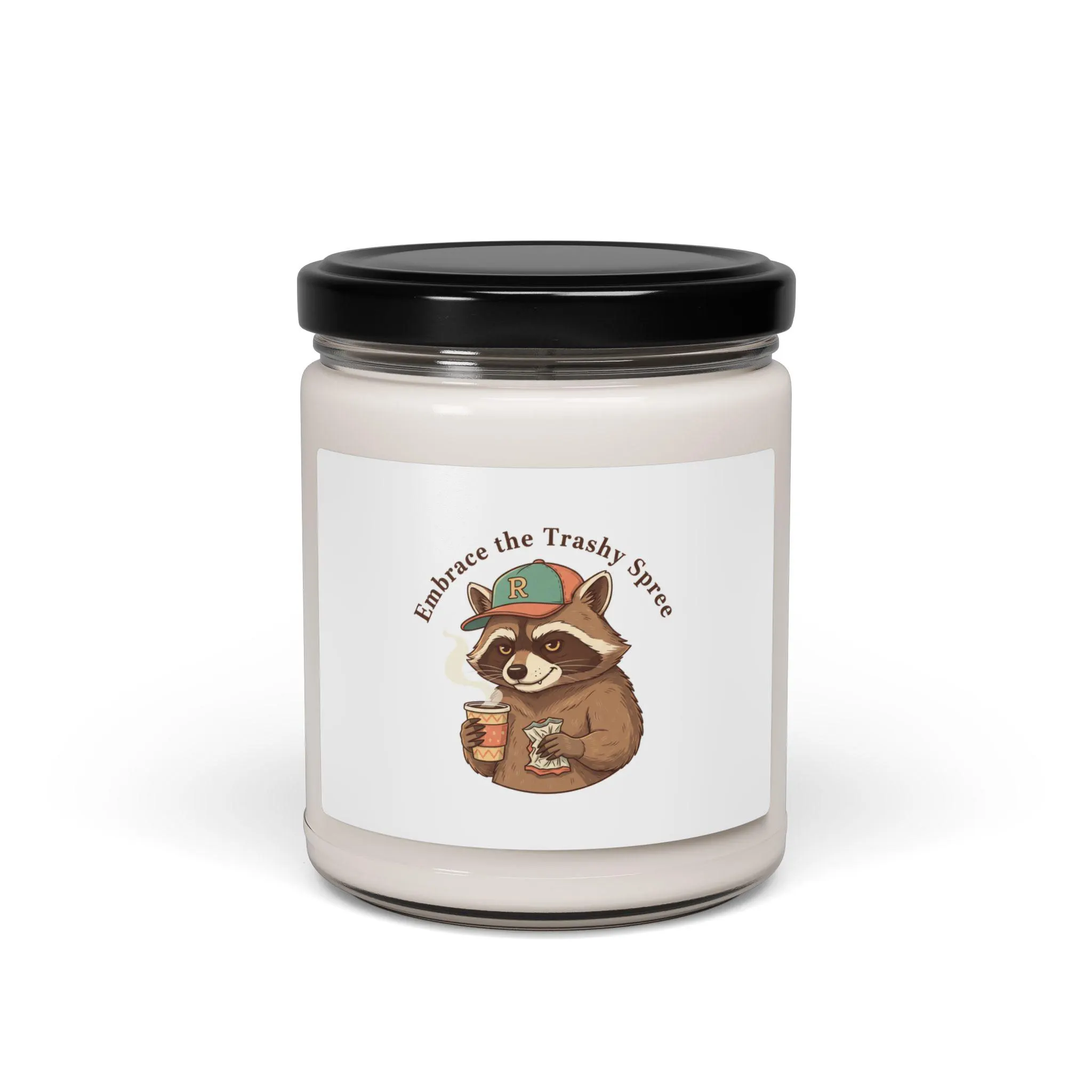 Embrace the Trashy Spirit Raccoon Candle | Scented Soy Candle, 9oz