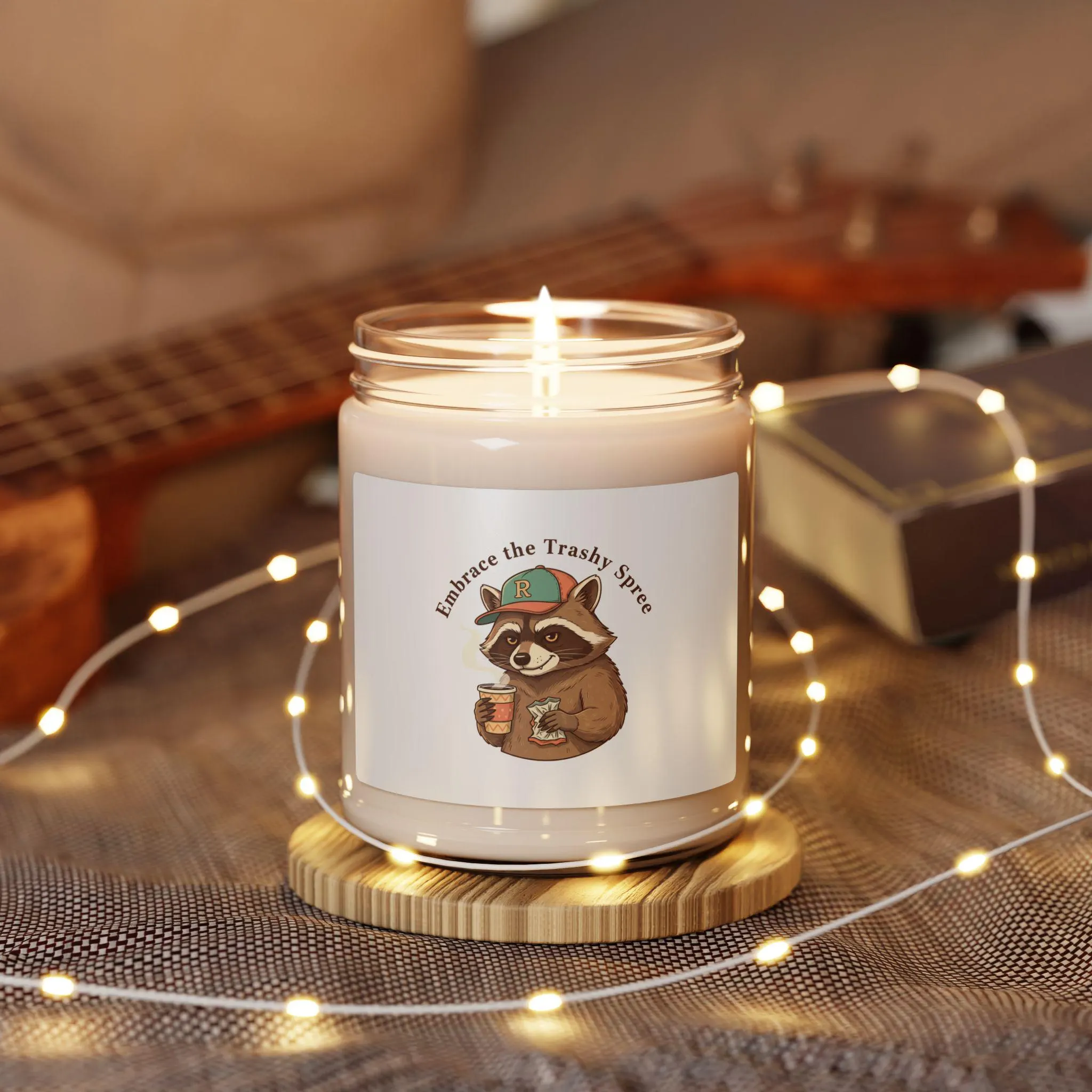 Embrace the Trashy Spirit Raccoon Candle | Scented Soy Candle, 9oz - image 5