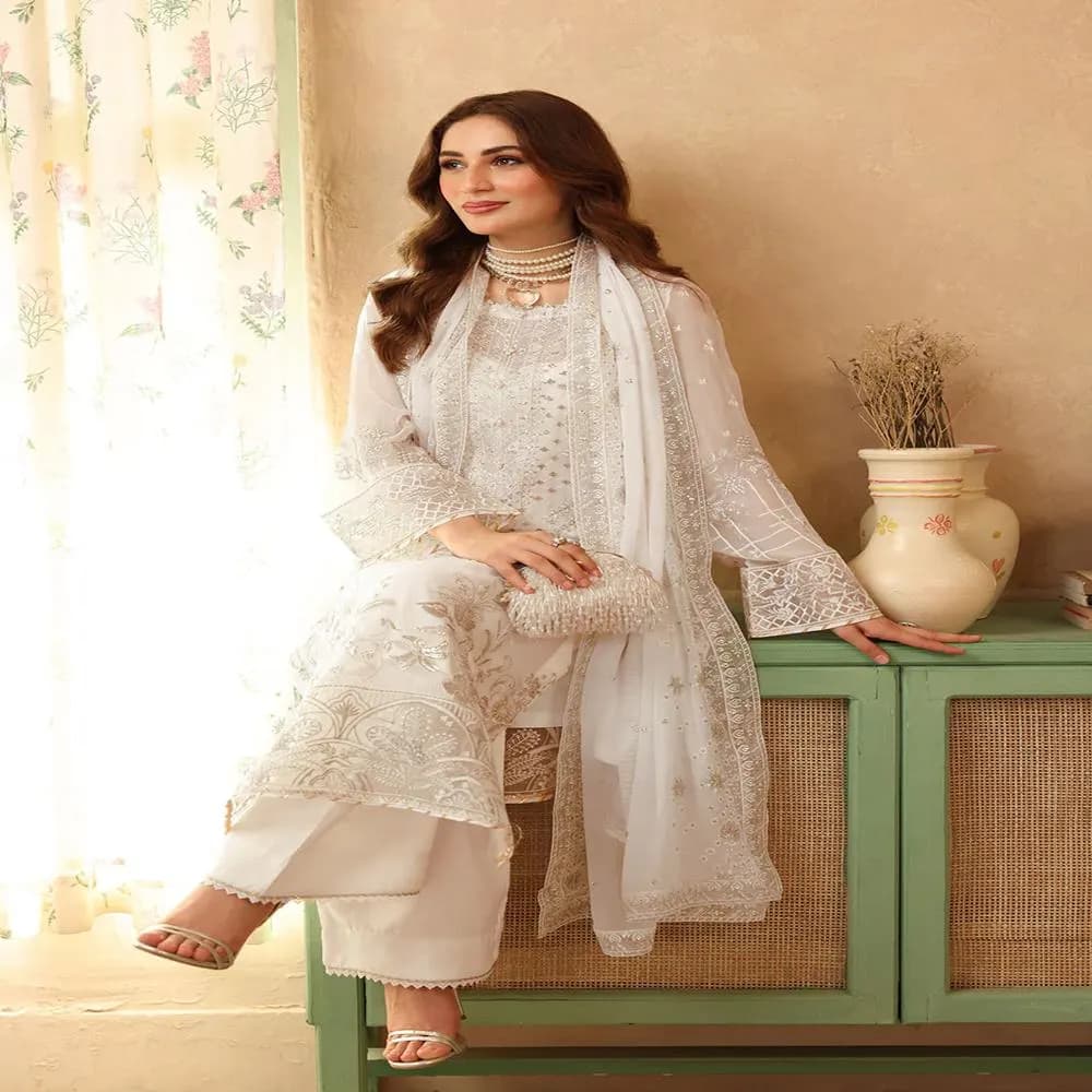 Chiffon Pakistani 3 Piece Suits Kurta Kurti – Wedding Gift Dress