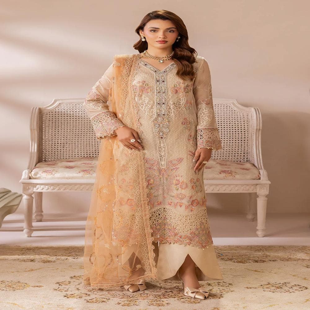 Pakistan and Indian Salwar Kameez Chiffon 3 Piece Suits Kurta Kurti – Wedding Gift Dress