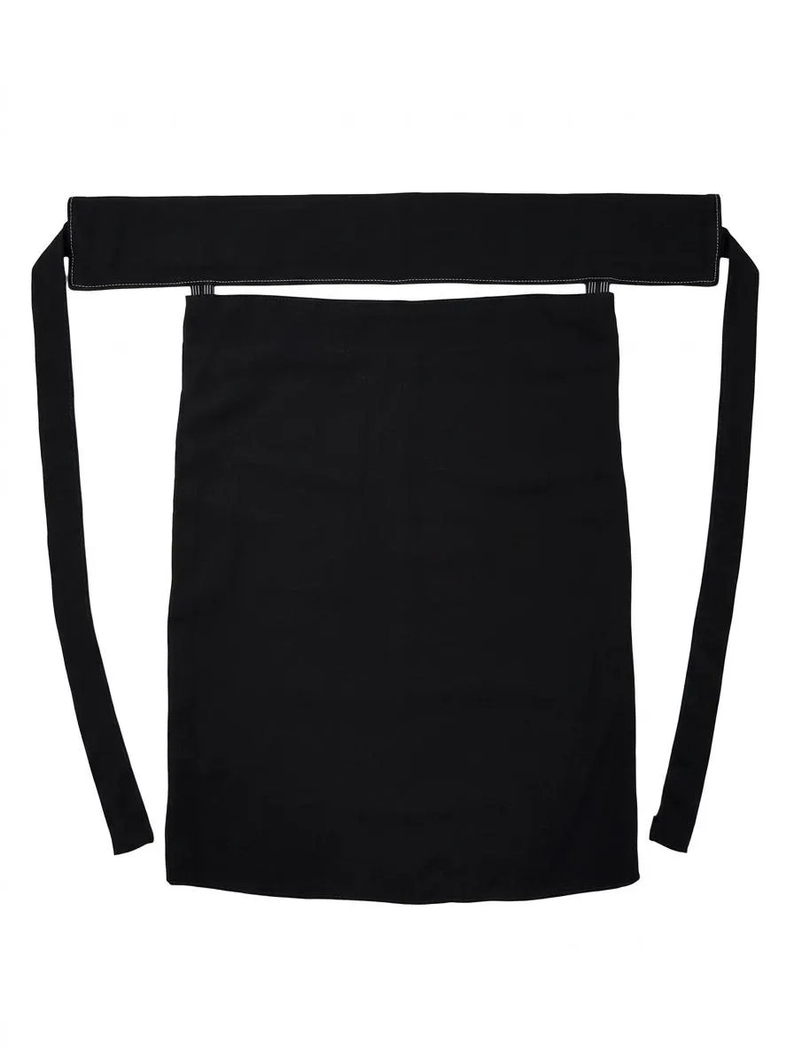 Pack of 6 Black Chiffon Niqab – Double Layer, Adjustable Ties (15"x10.5")