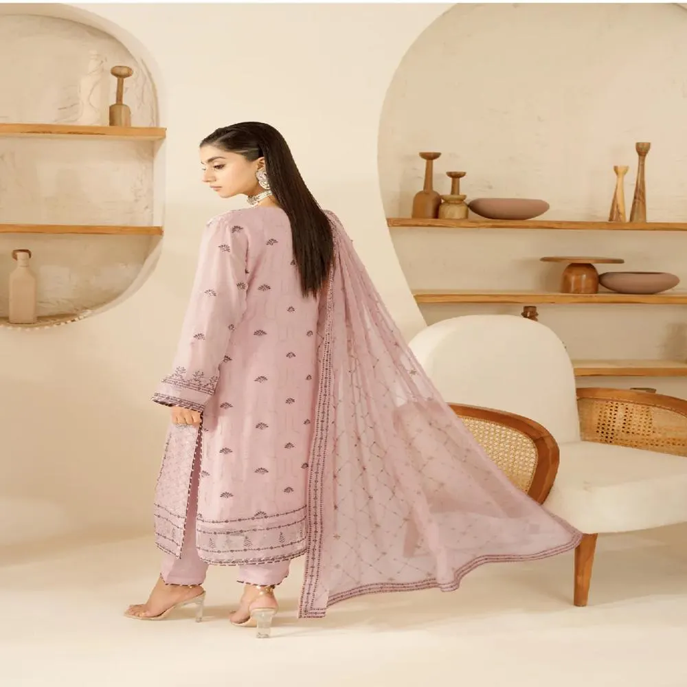 Pakistani Indian Chiffon Dress 3 Piece  Suit Embroidered Wedding Guest Outfit | Partywear Designer - image 5