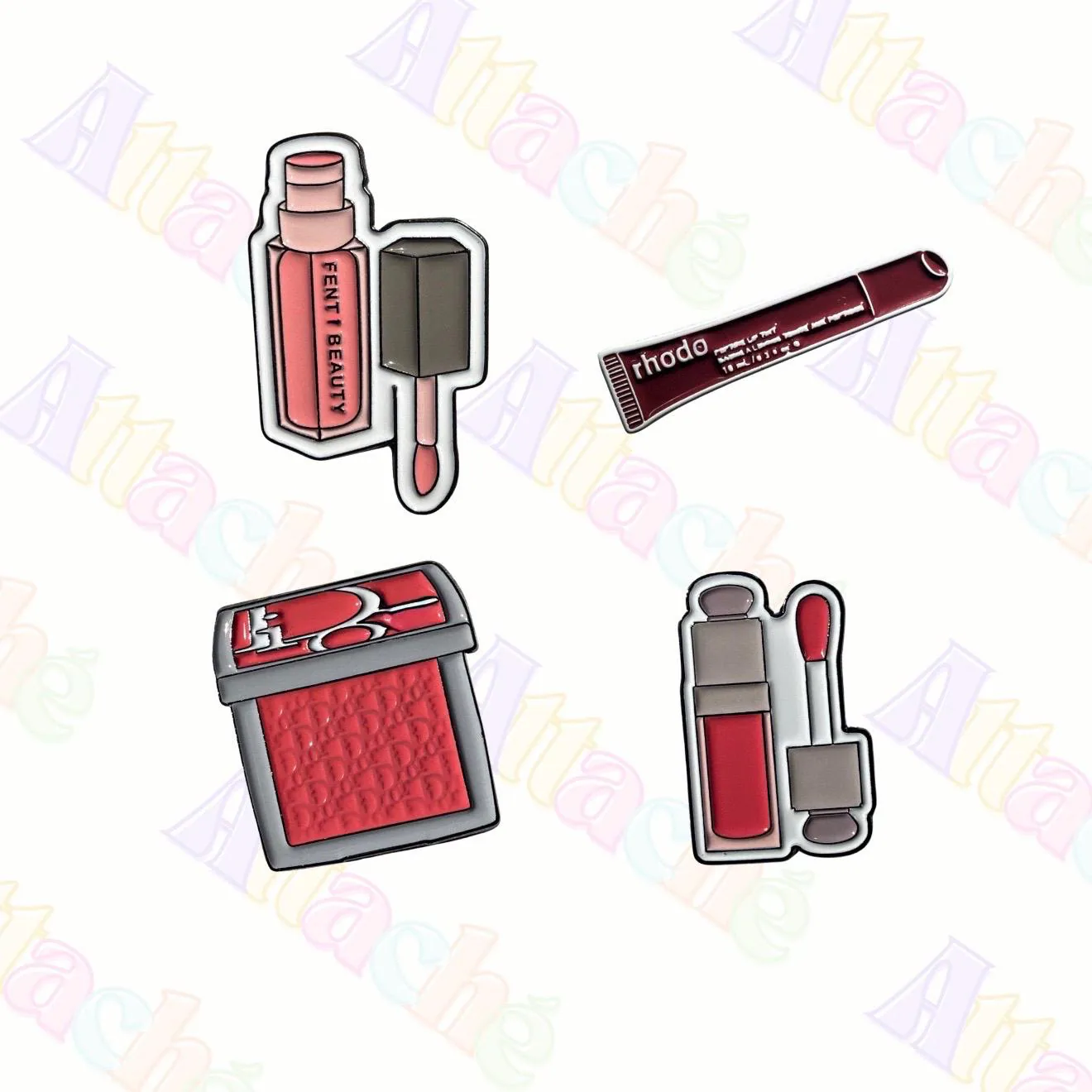 Makeup 3M Metal Sticker - Beauty Waterproof Metal Enamel Laptop & Phone Charm