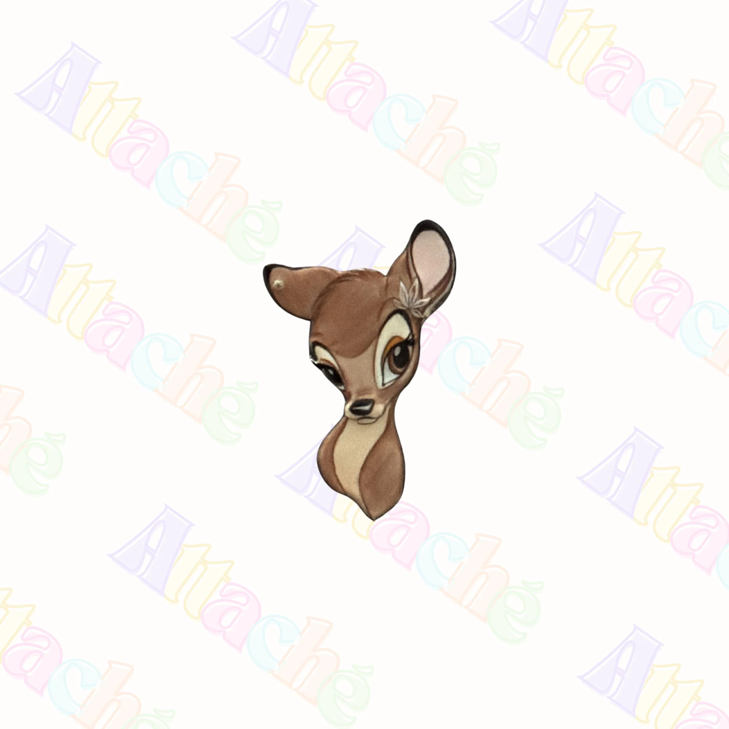Enamel Metal Deer Sticker | Woodland Bambi Inspired Laptop Decal (Waterproof)