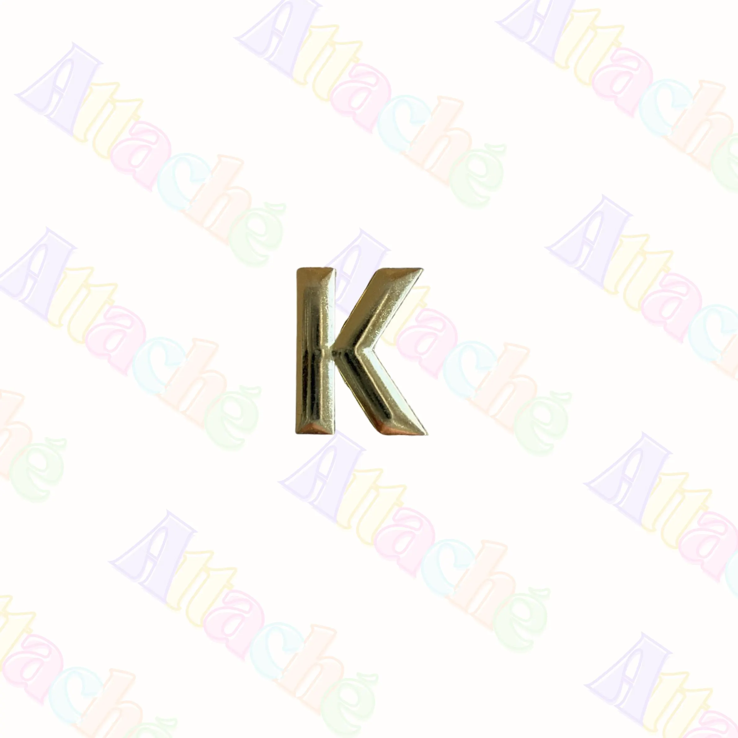 Gold Letter Enamel Metal Sticker | Initial Alphabet Decal |  Laptop & Phone Sticker | Waterproof 3M - image 4
