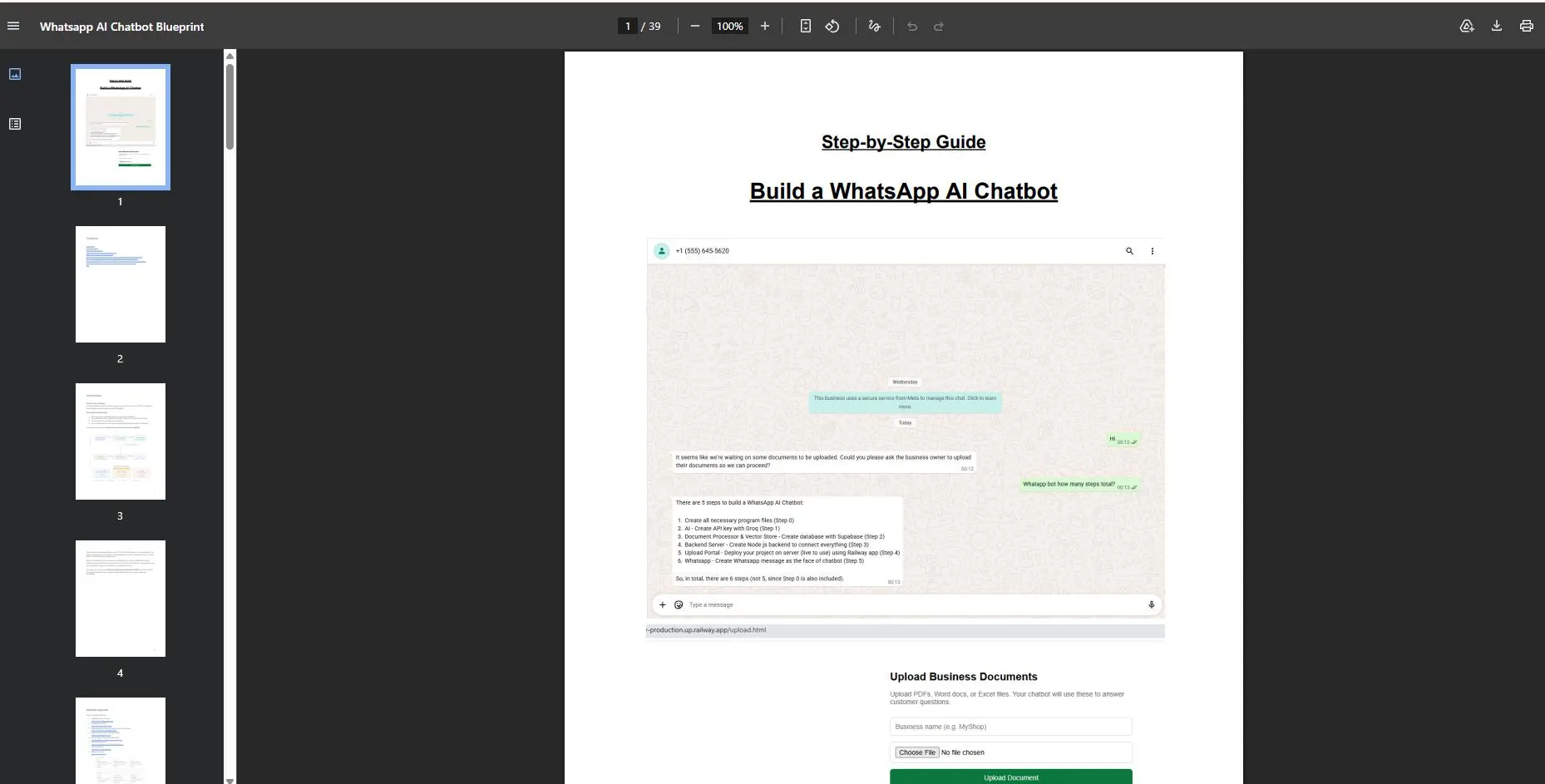 Custom AI Assistant Chatbot | Free WhatsApp Chatbot | Smart File Reply Bot | Personalized Business AI Automation - image 3